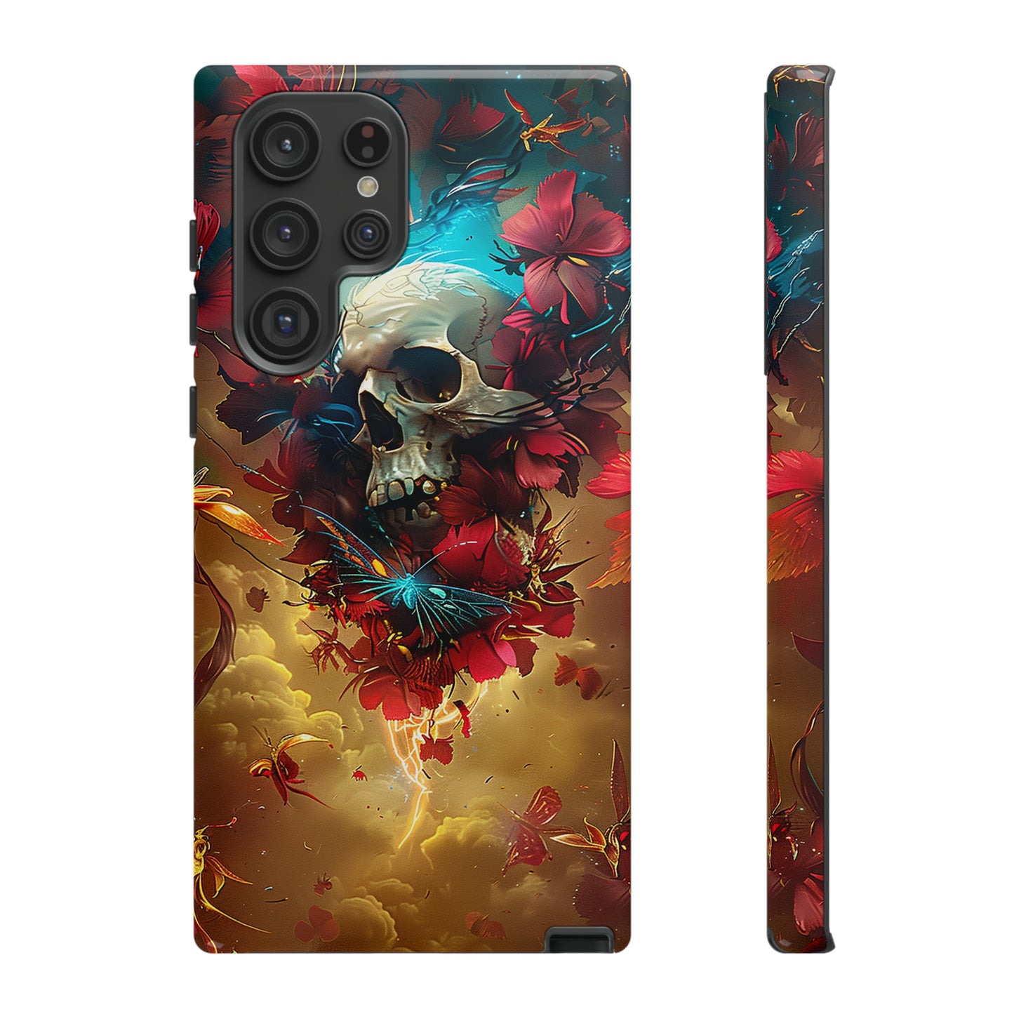 Tough Phone Cases Eternal Bloom Skull