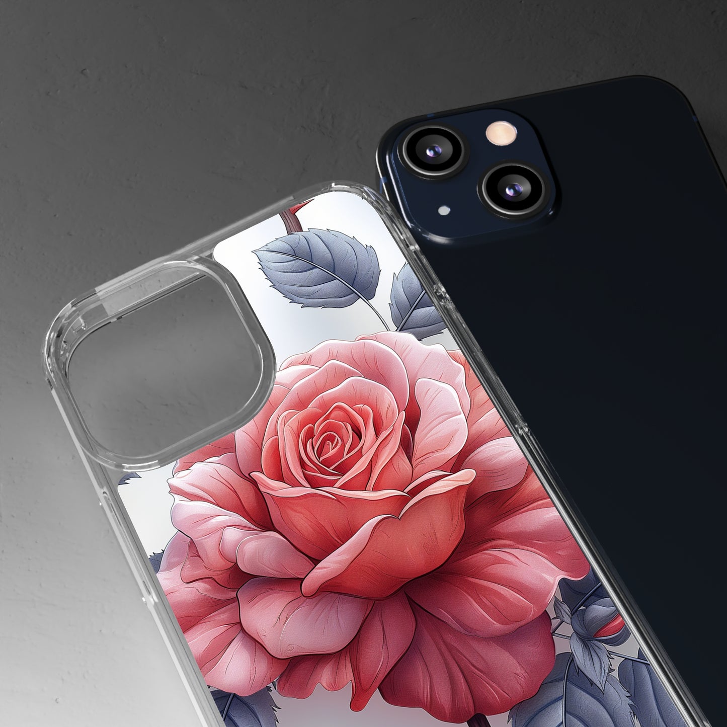 Clear Phone Cases Rose Flowers