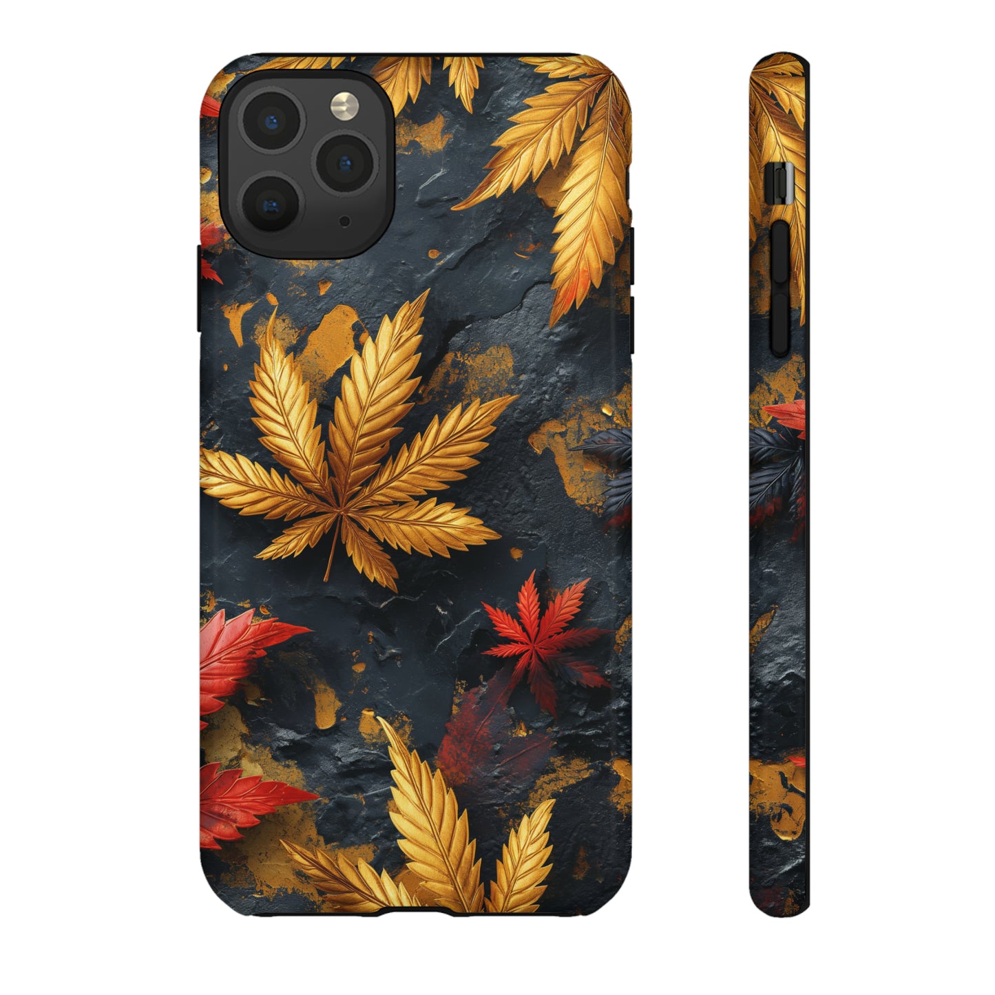 Tough Phone Case Cannabis Gold