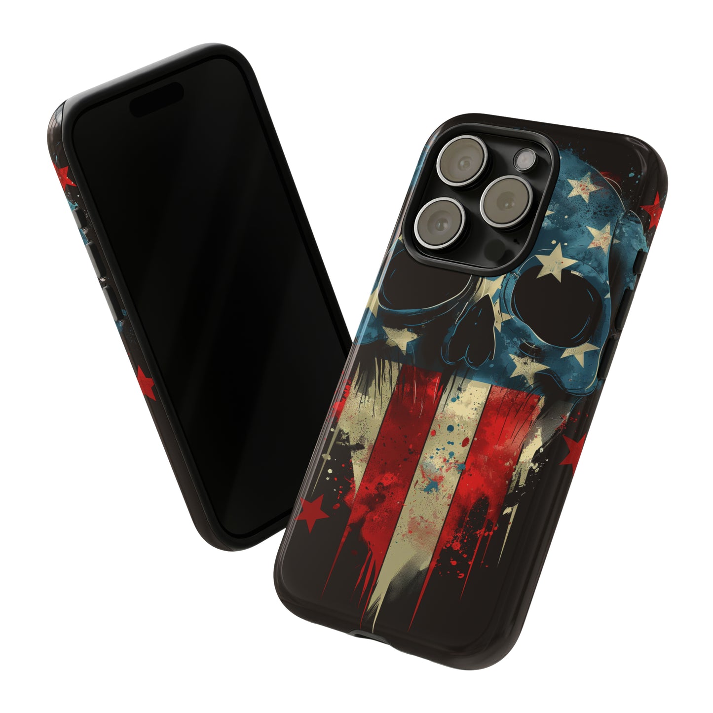 Tough Phone Cases Skull and Flag