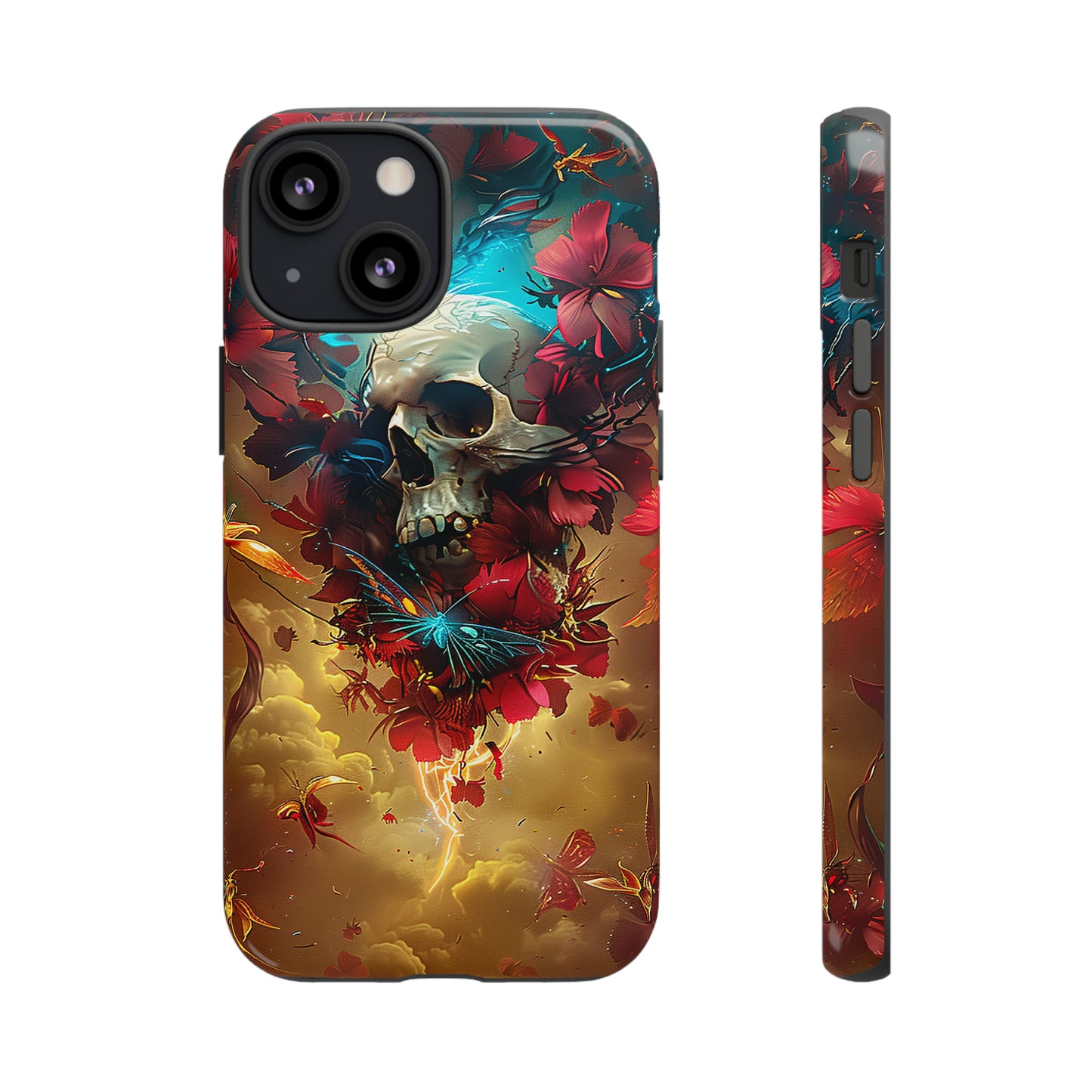 Tough Phone Cases Eternal Bloom Skull