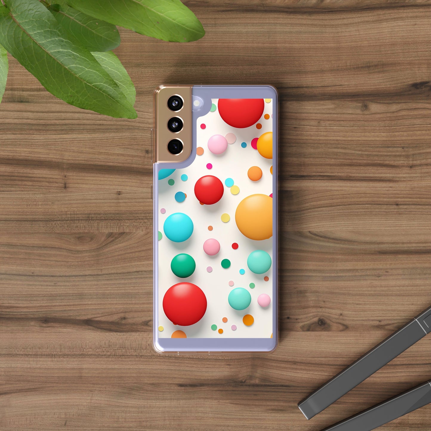 Clear Phone Cases Polkadot