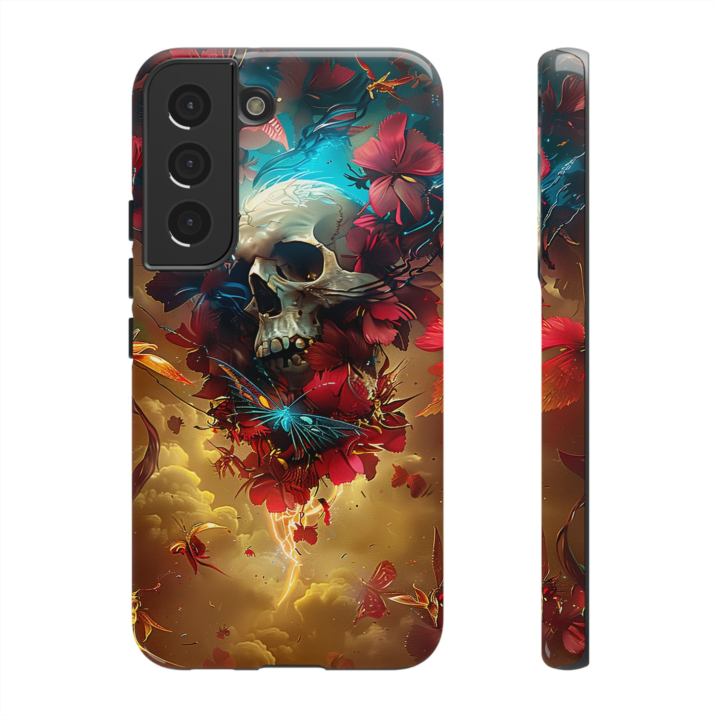 Tough Phone Cases Eternal Bloom Skull