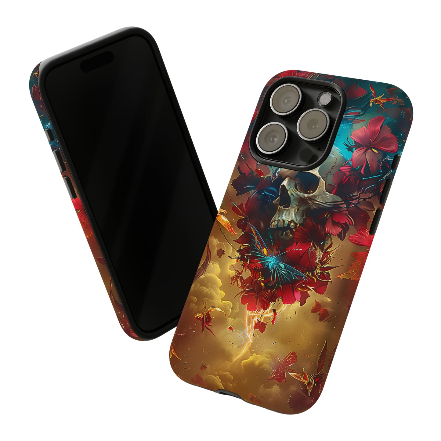 Tough Phone Cases Eternal Bloom Skull