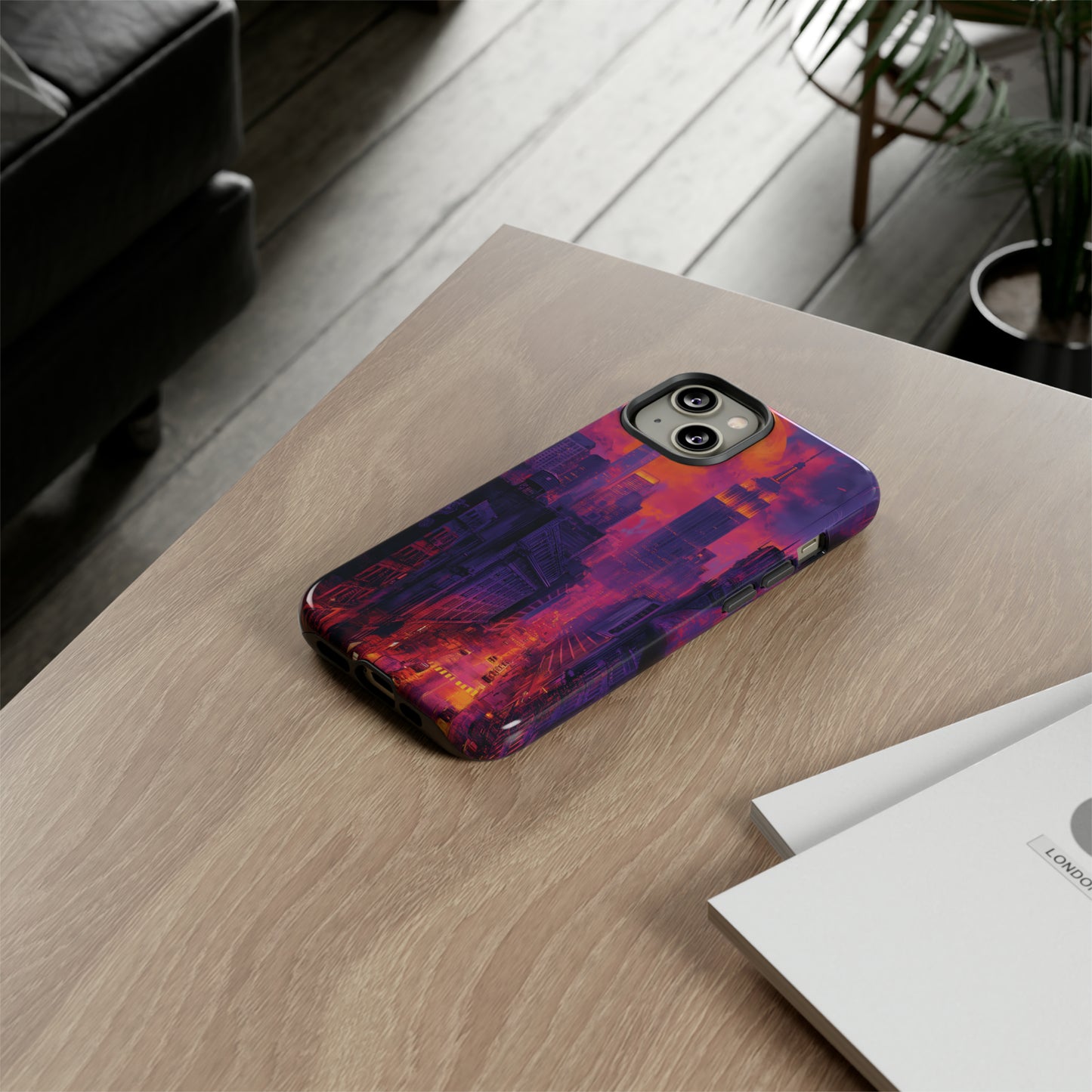 Tough Phone Case New York City Purple Haze