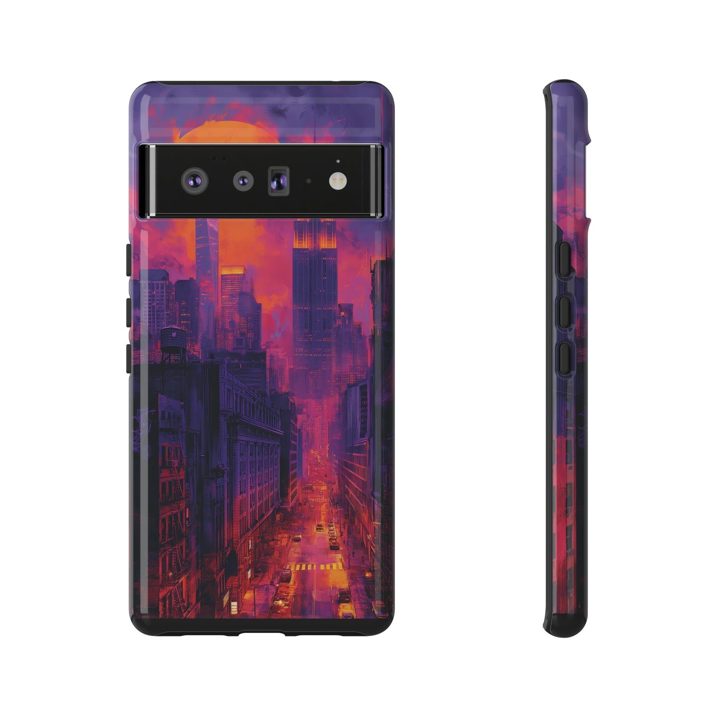 Tough Phone Case New York City Purple Haze