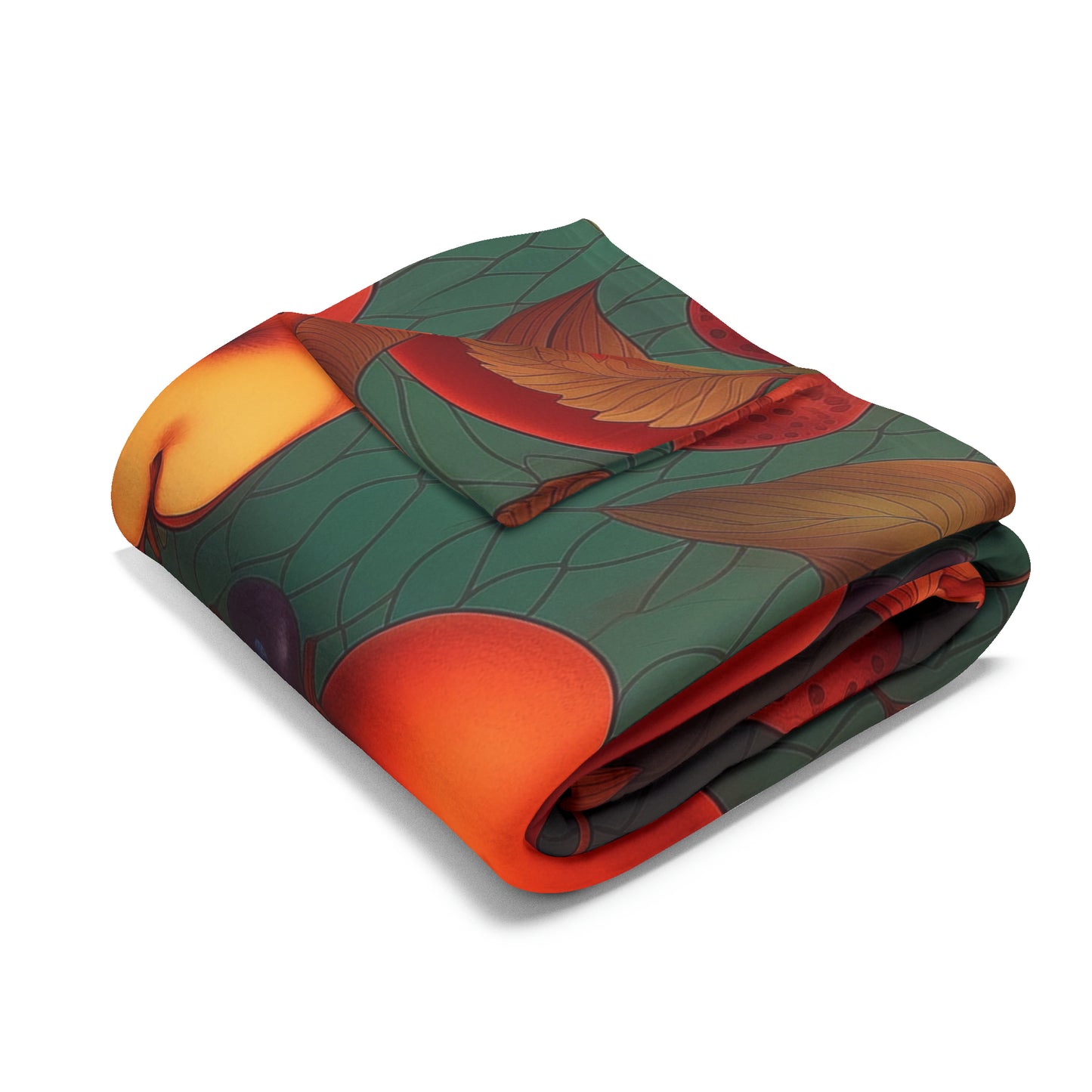 Arctic Fleece Blanket Snake and Apples