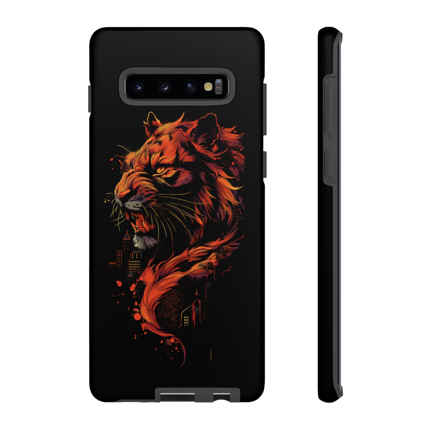 Tough Phone Case Tiger Orange and Black