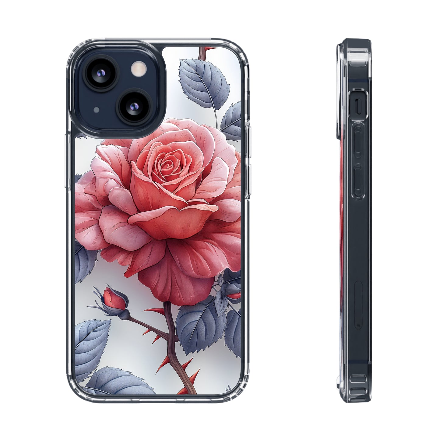 Clear Phone Cases Rose Flowers