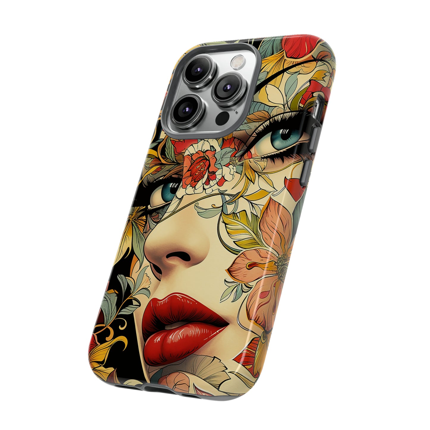 Tough Phone Case Lady Red