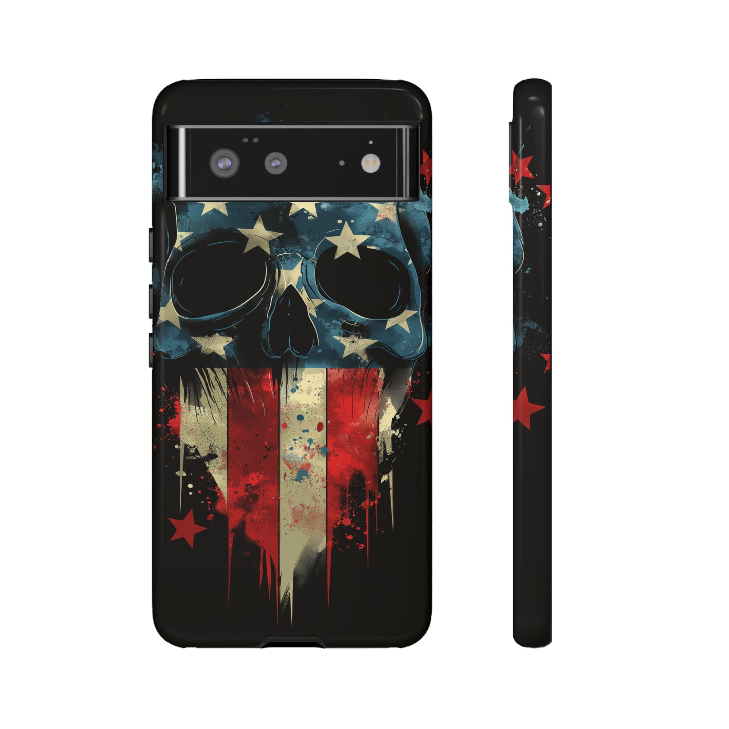 Tough Phone Cases Skull and Flag