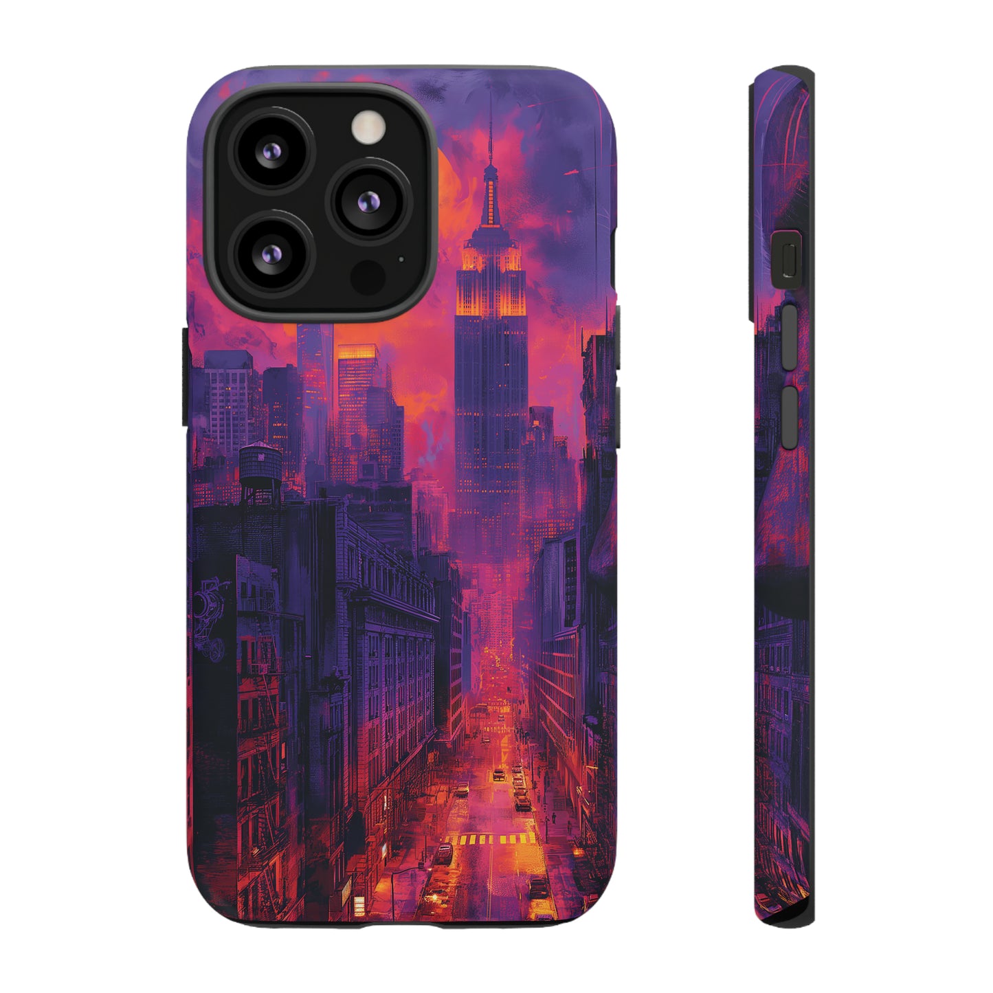 Tough Phone Case New York City Purple Haze