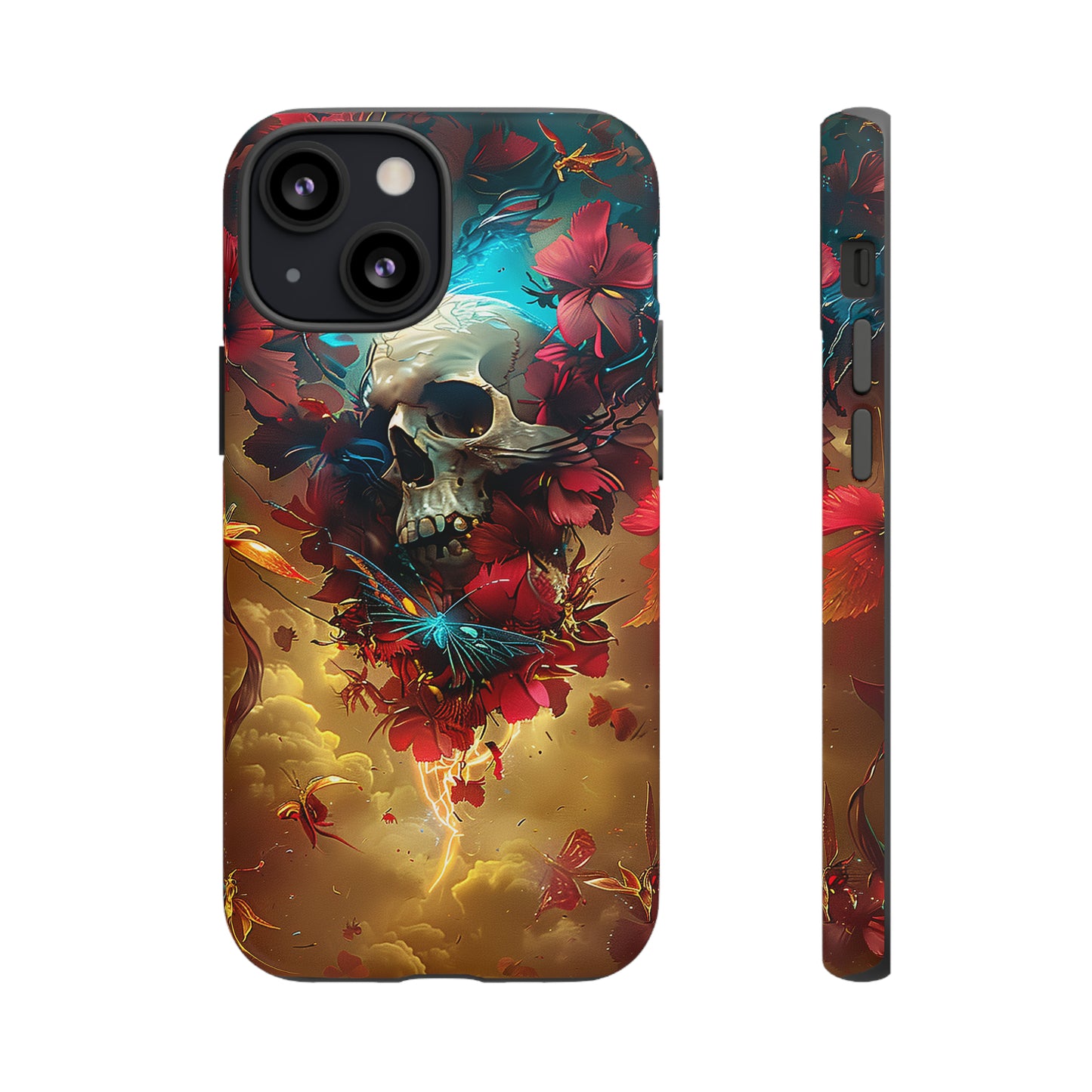 Tough Phone Cases Eternal Bloom Skull