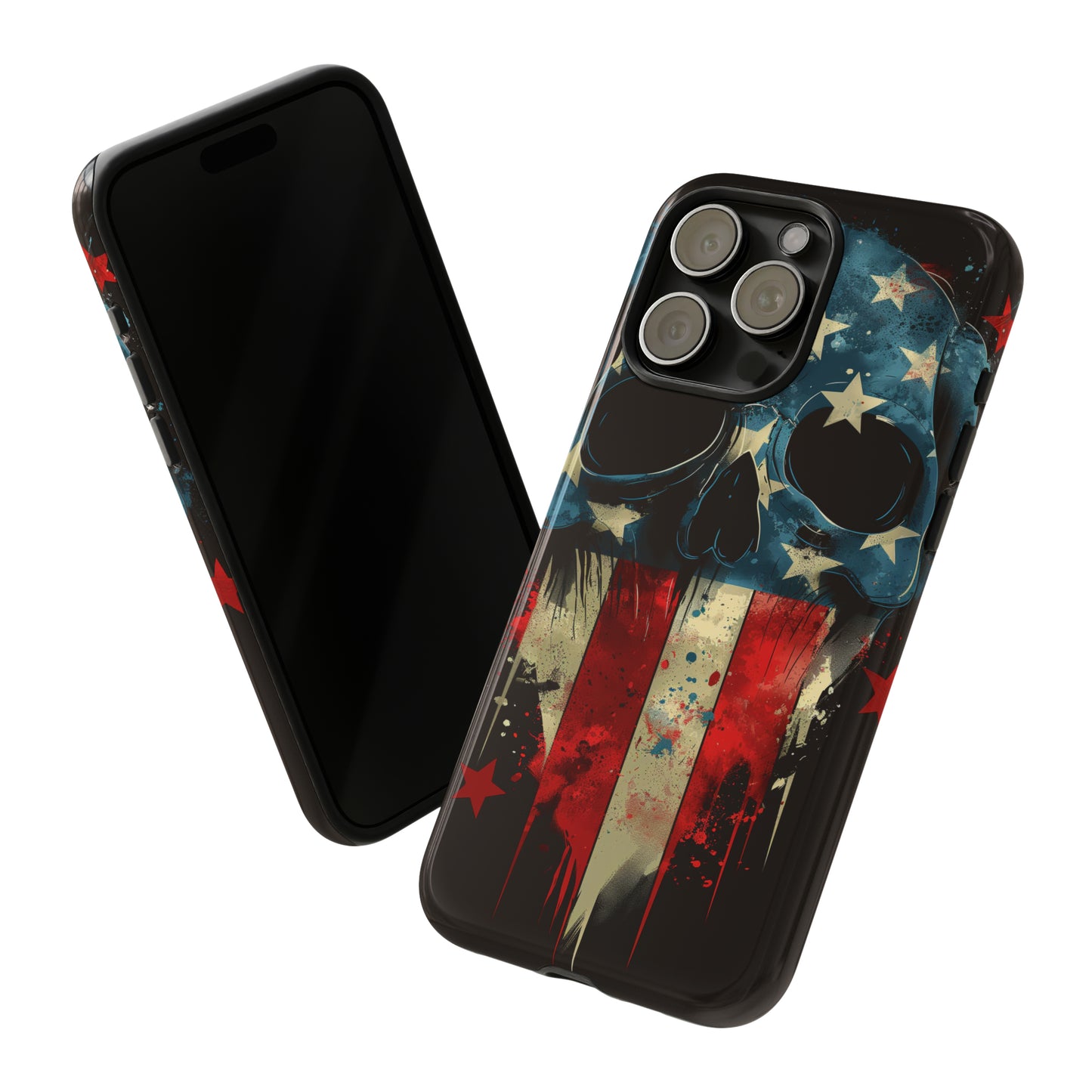 Tough Phone Cases Skull and Flag