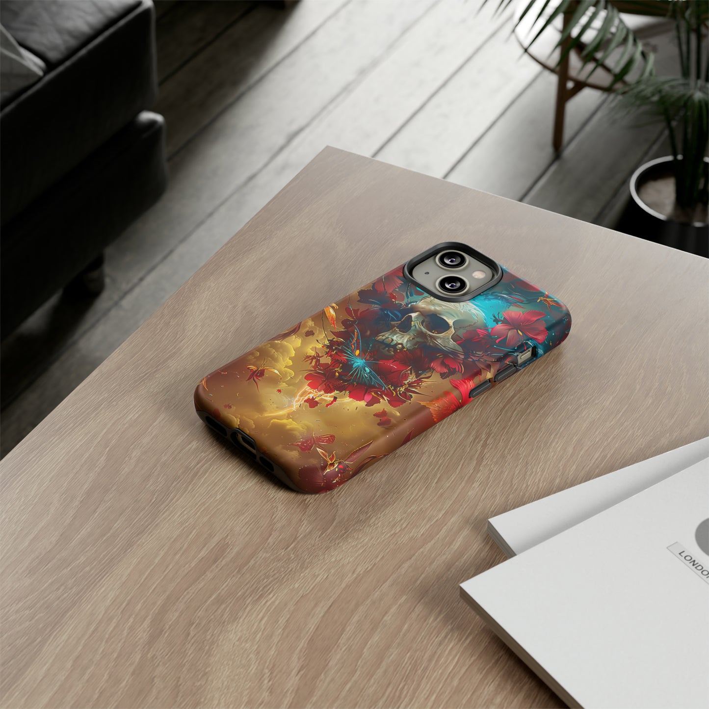 Tough Phone Cases Eternal Bloom Skull