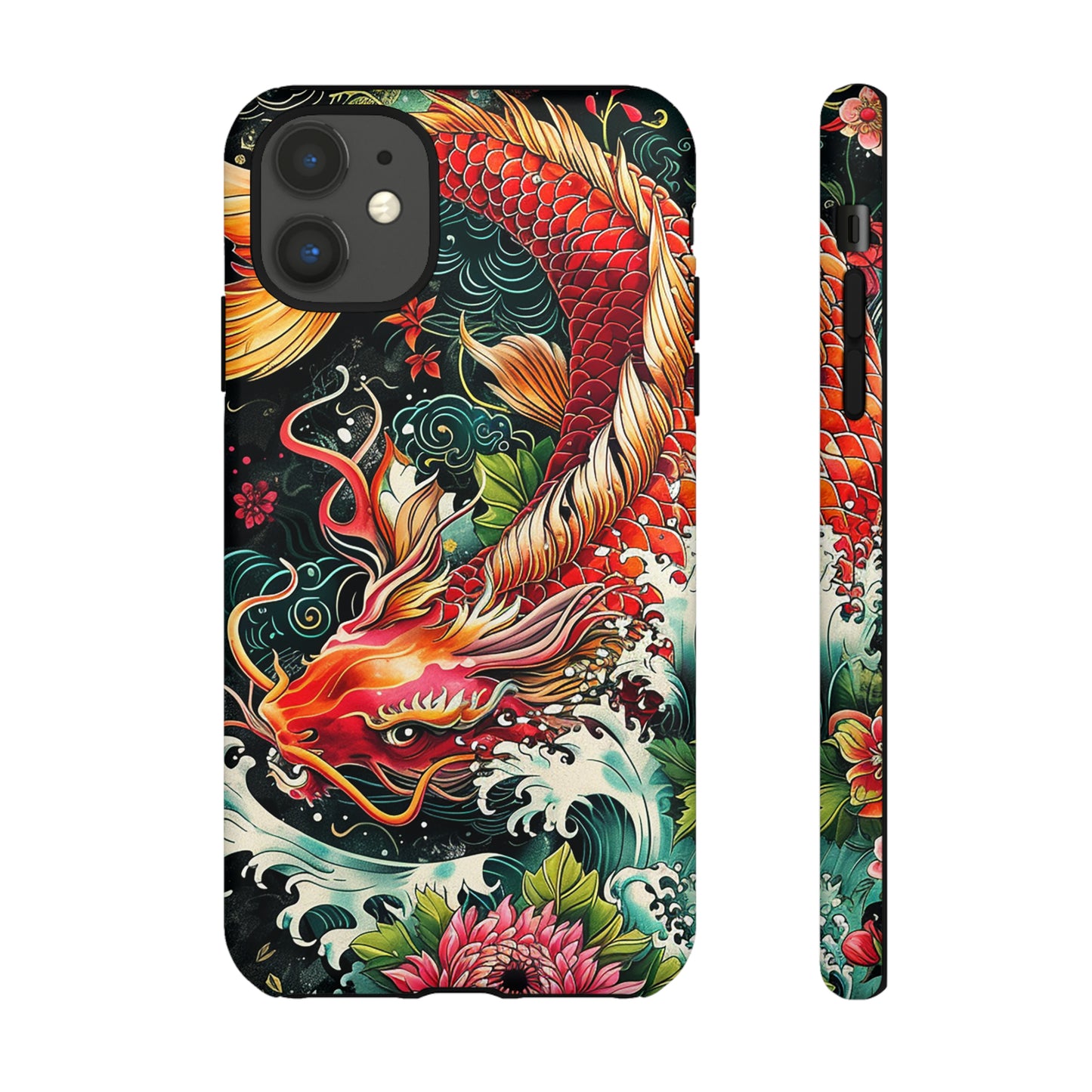 Tough Phone Case Japanese Koi Fish