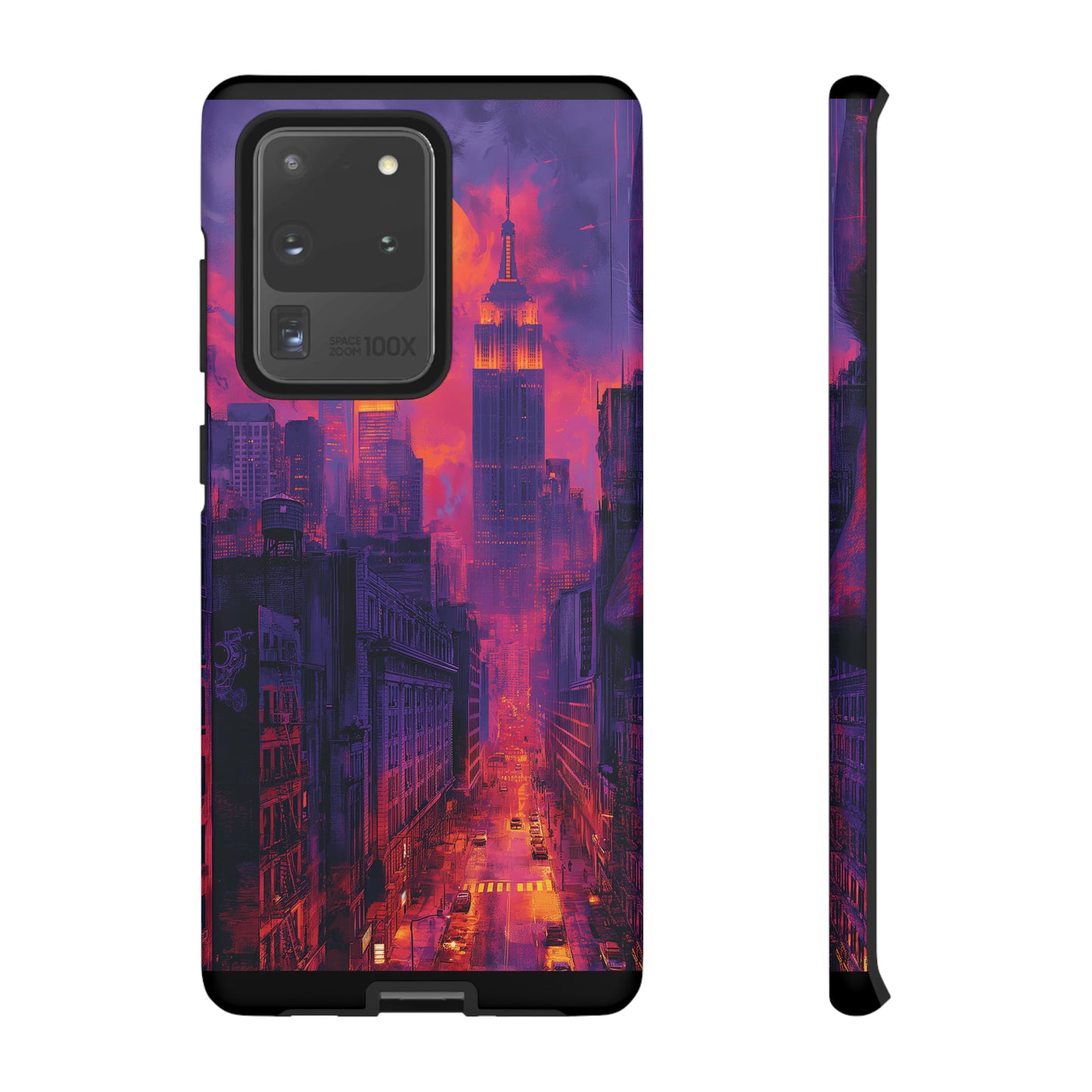 Tough Phone Case New York City Purple Haze