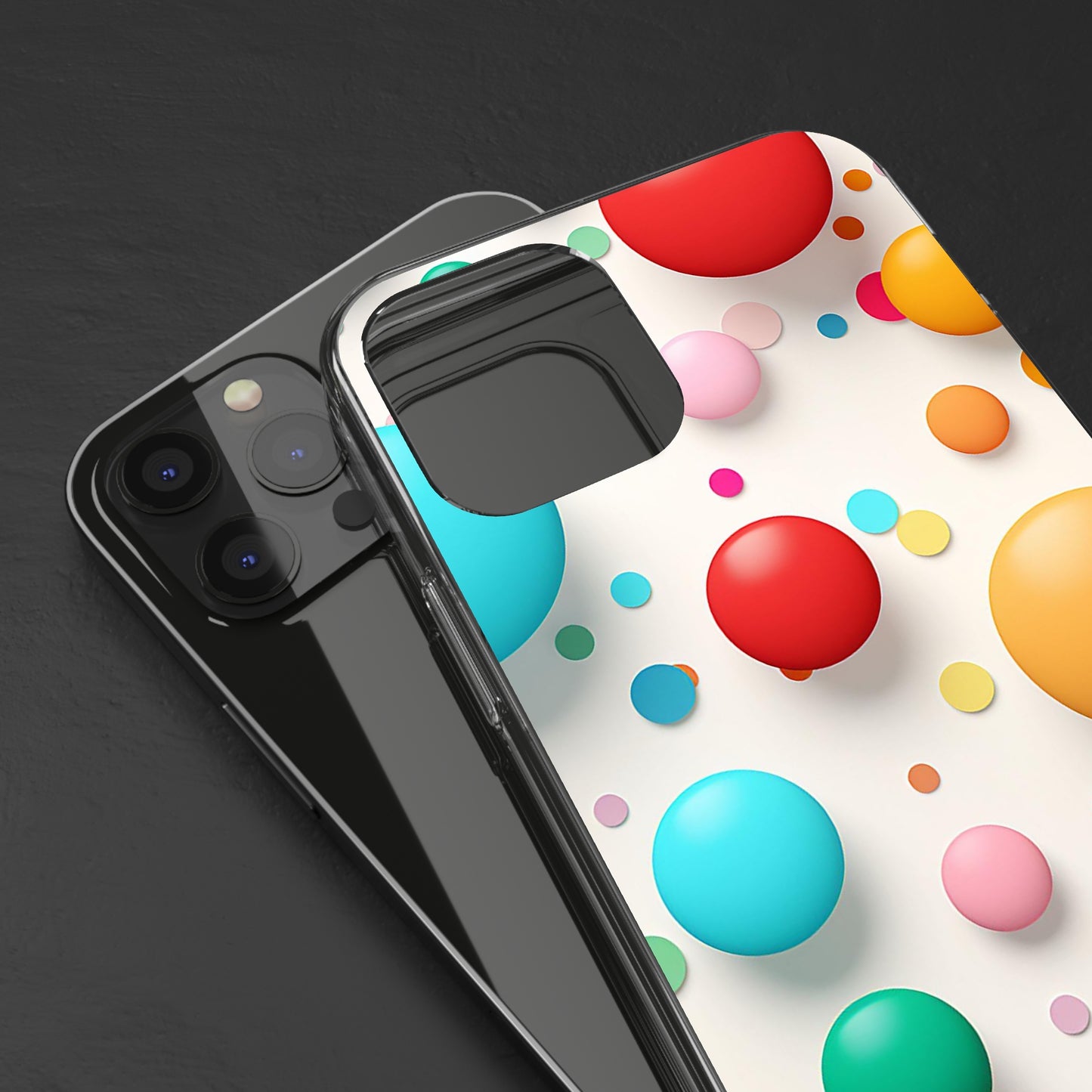 Clear Phone Cases Polkadot