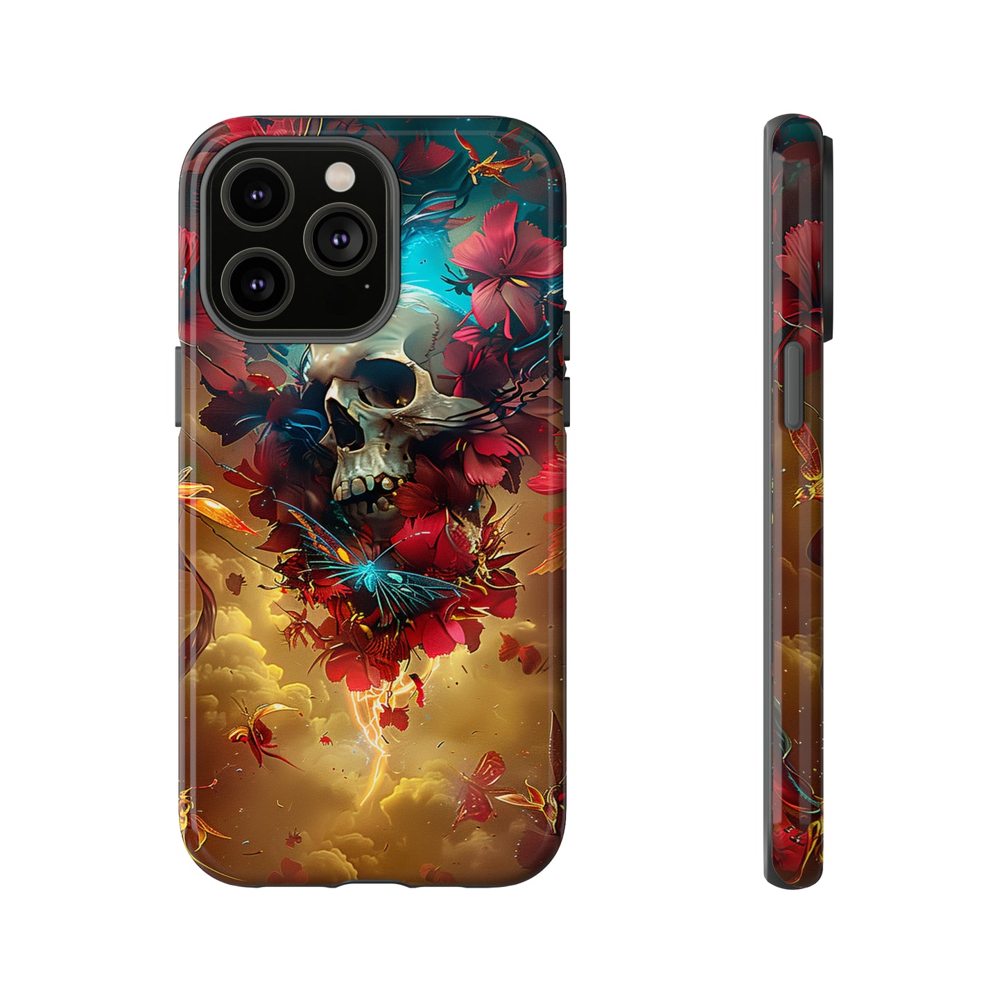 Tough Phone Cases Eternal Bloom Skull