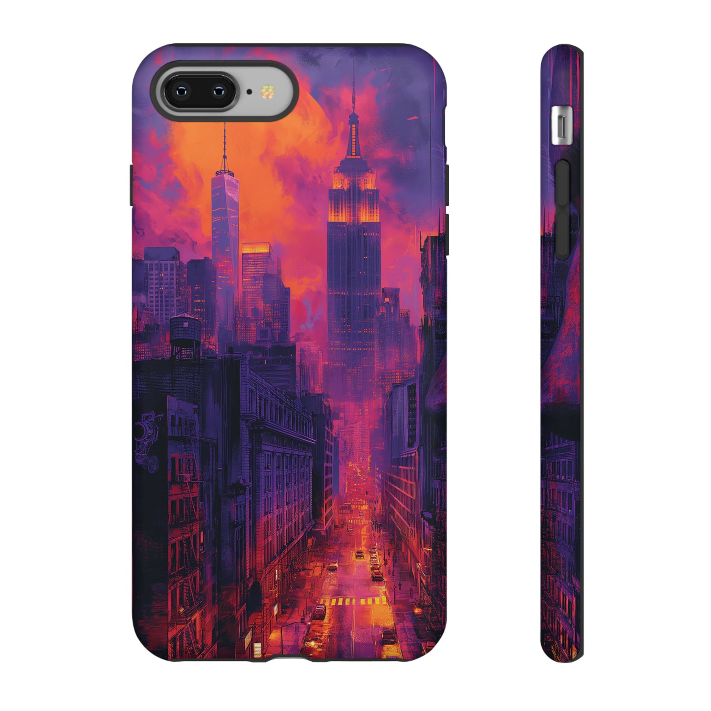 Tough Phone Case New York City Purple Haze