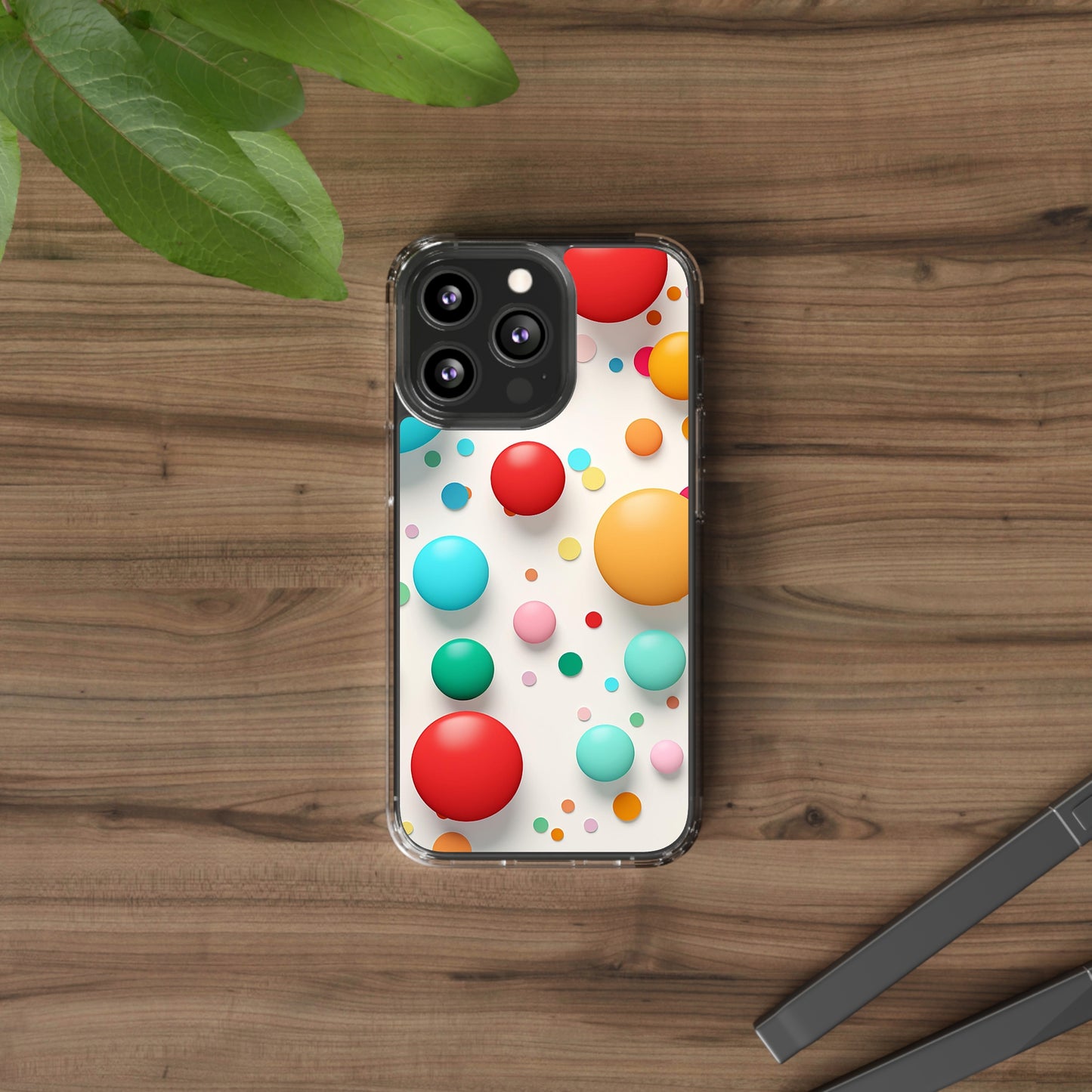 Clear Phone Cases Polkadot