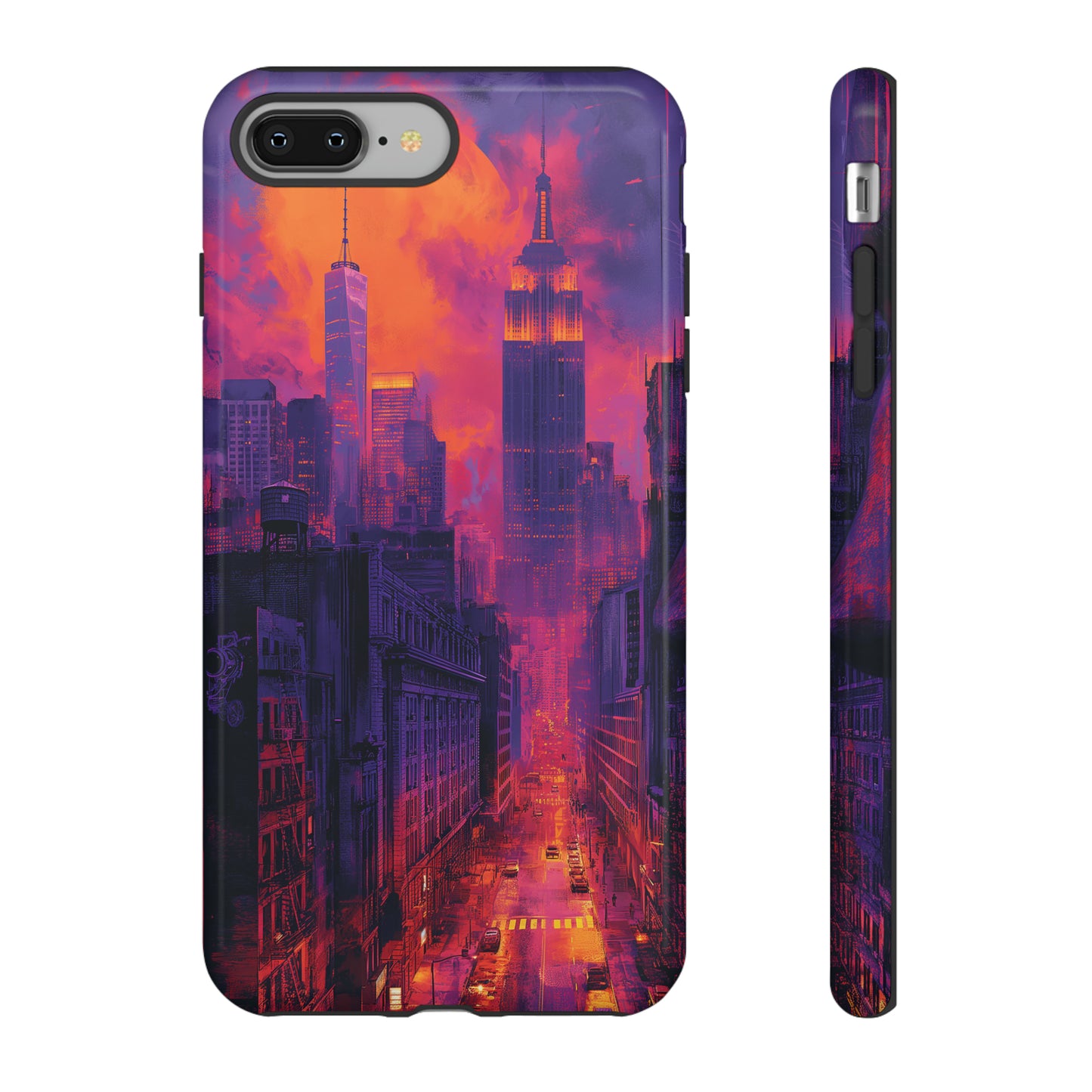 Tough Phone Case New York City Purple Haze