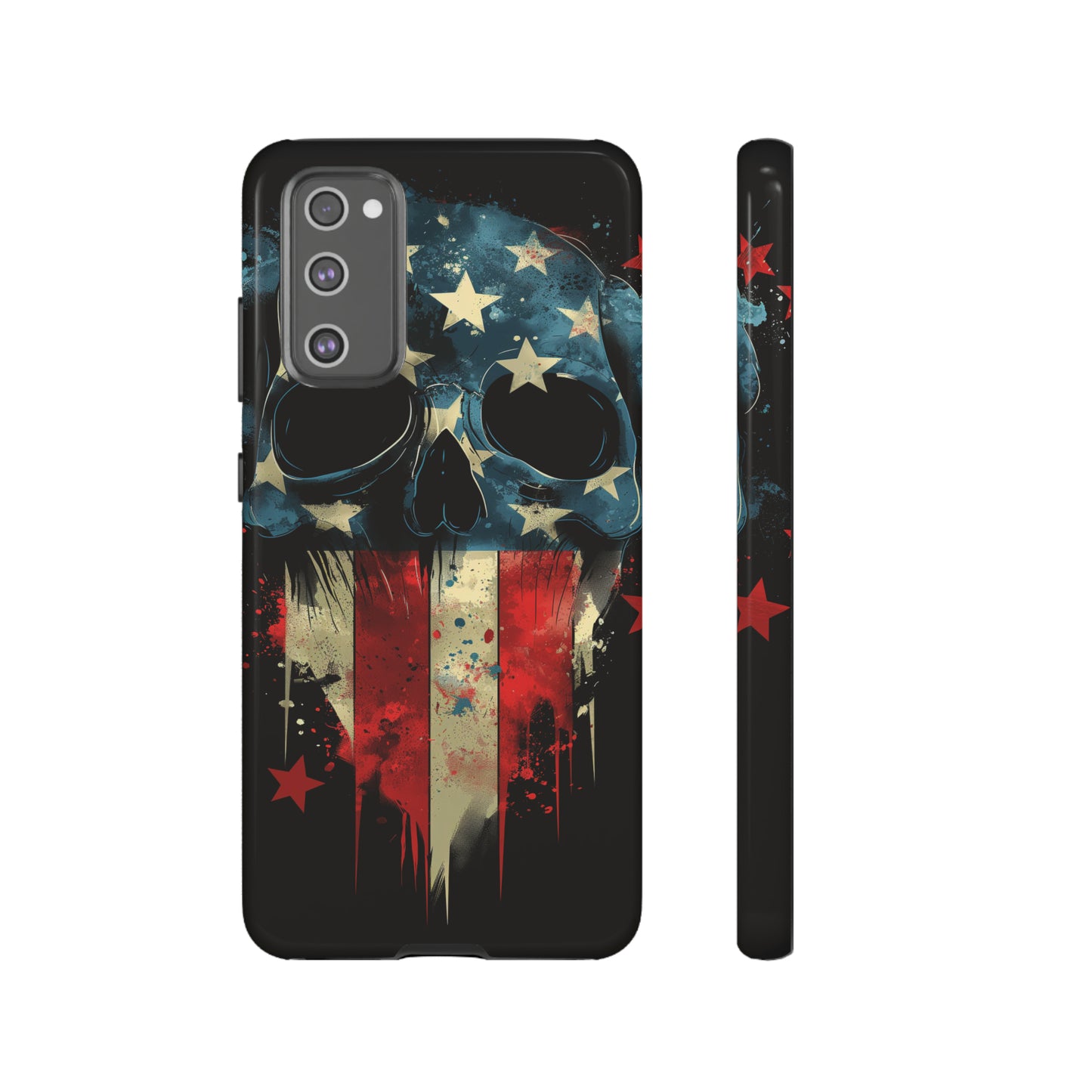 Tough Phone Cases Skull and Flag