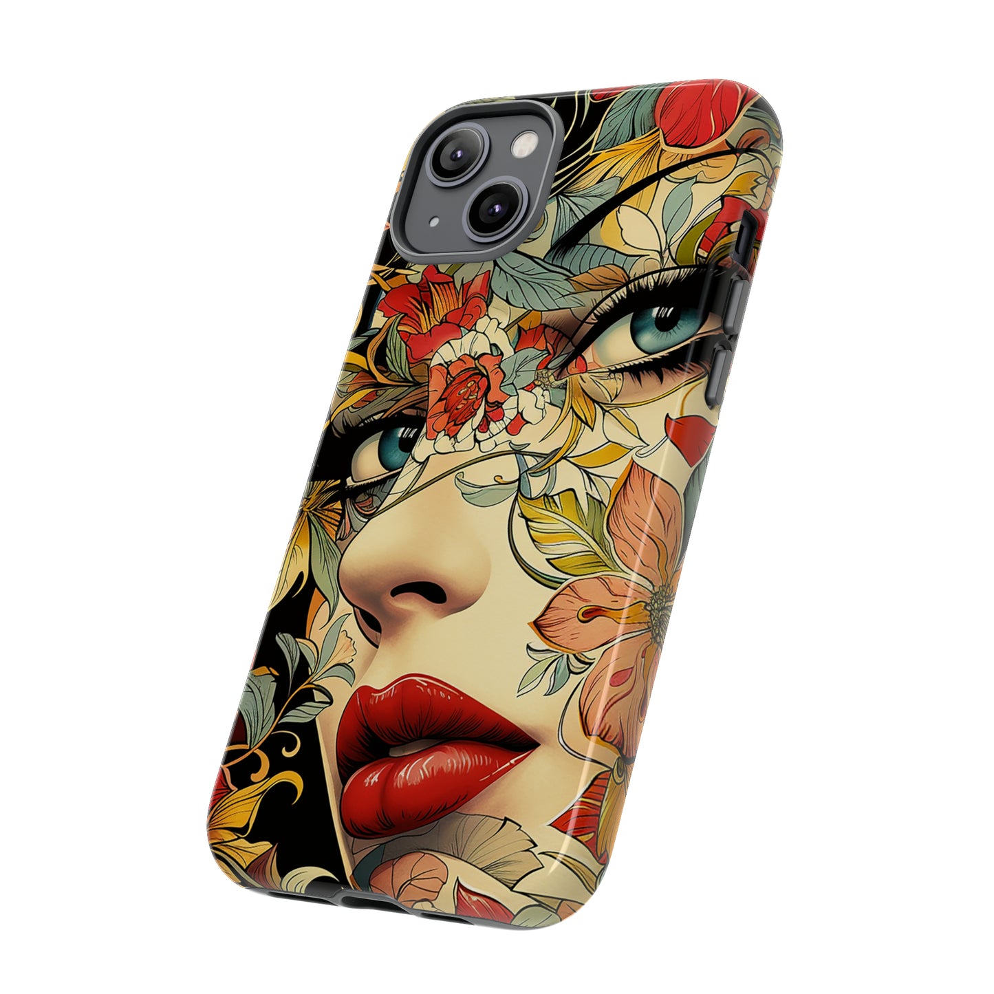 Tough Phone Case Lady Red