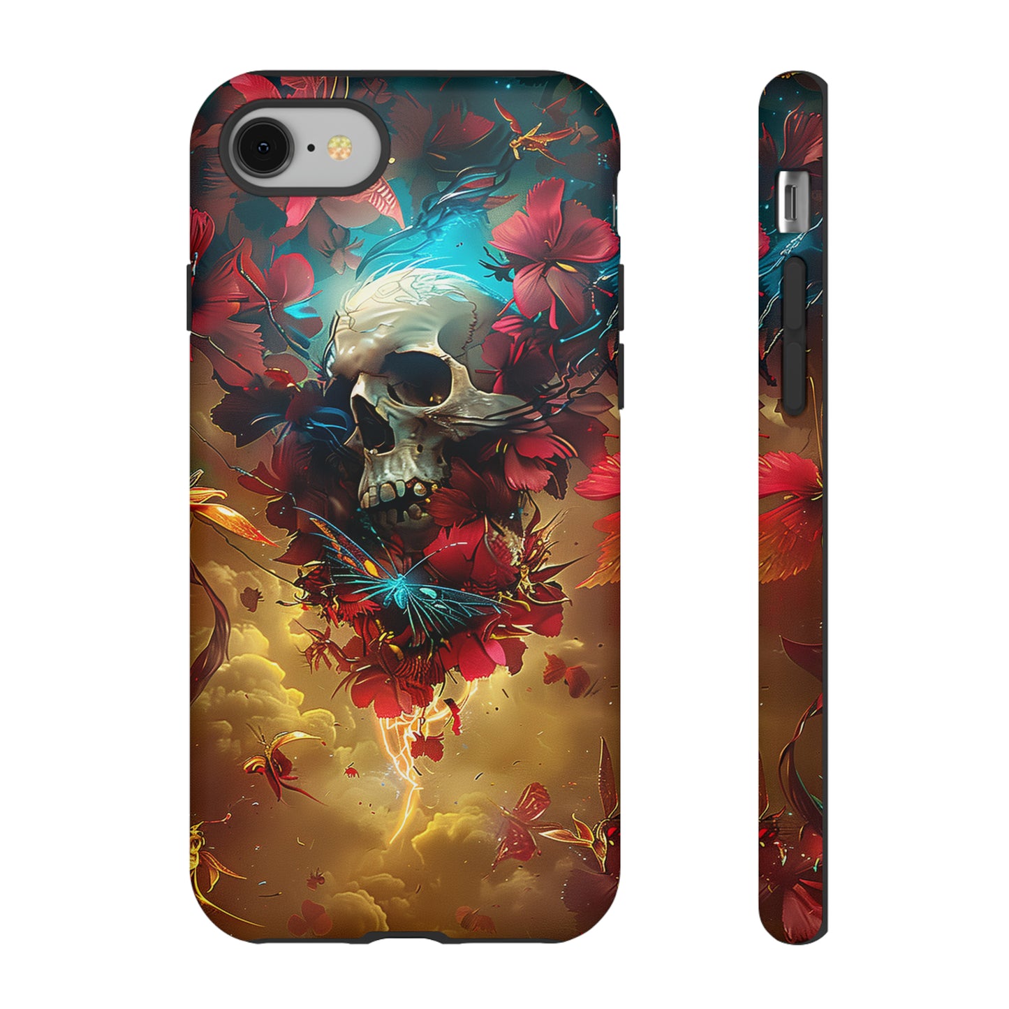 Tough Phone Cases Eternal Bloom Skull