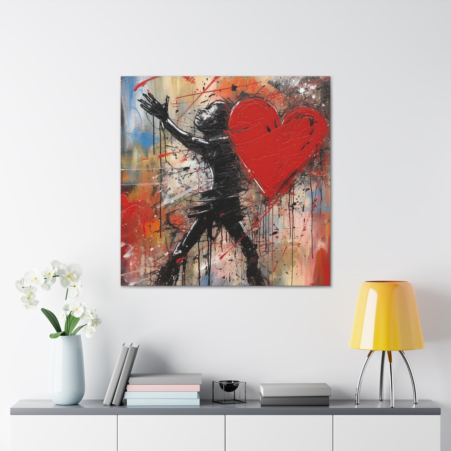 Passionate Embrace on Canvas