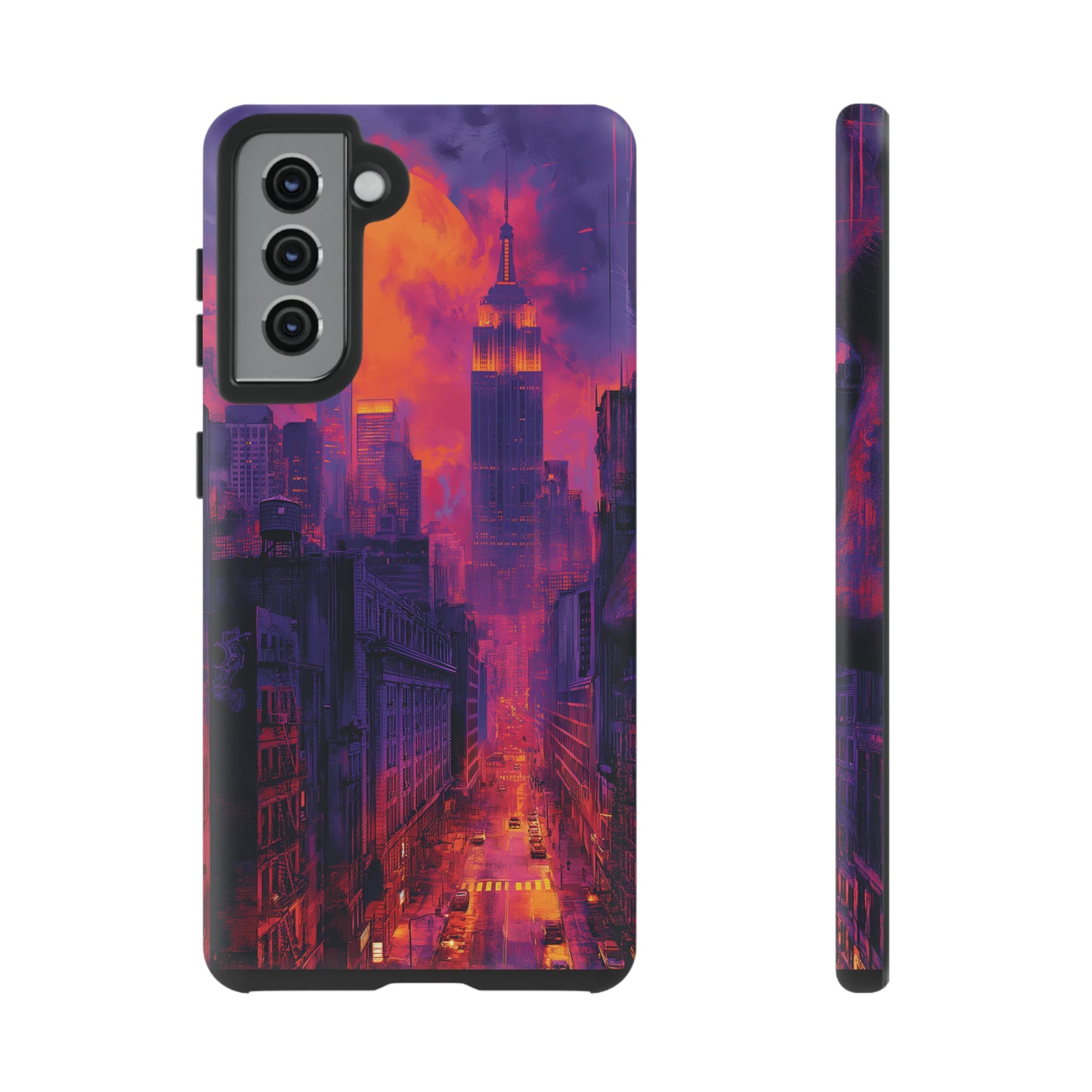 Tough Phone Case New York City Purple Haze