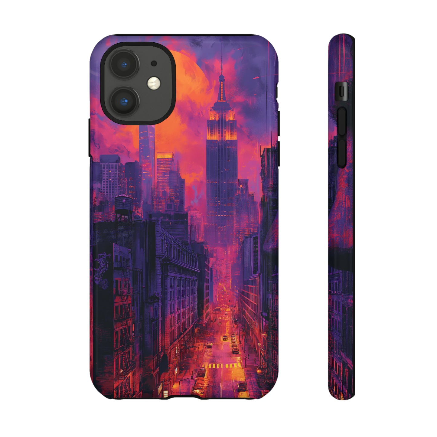 Tough Phone Case New York City Purple Haze