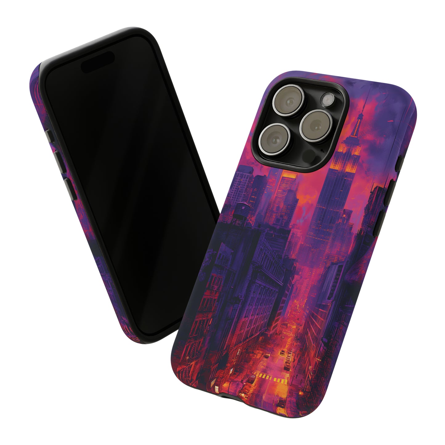 Tough Phone Case New York City Purple Haze