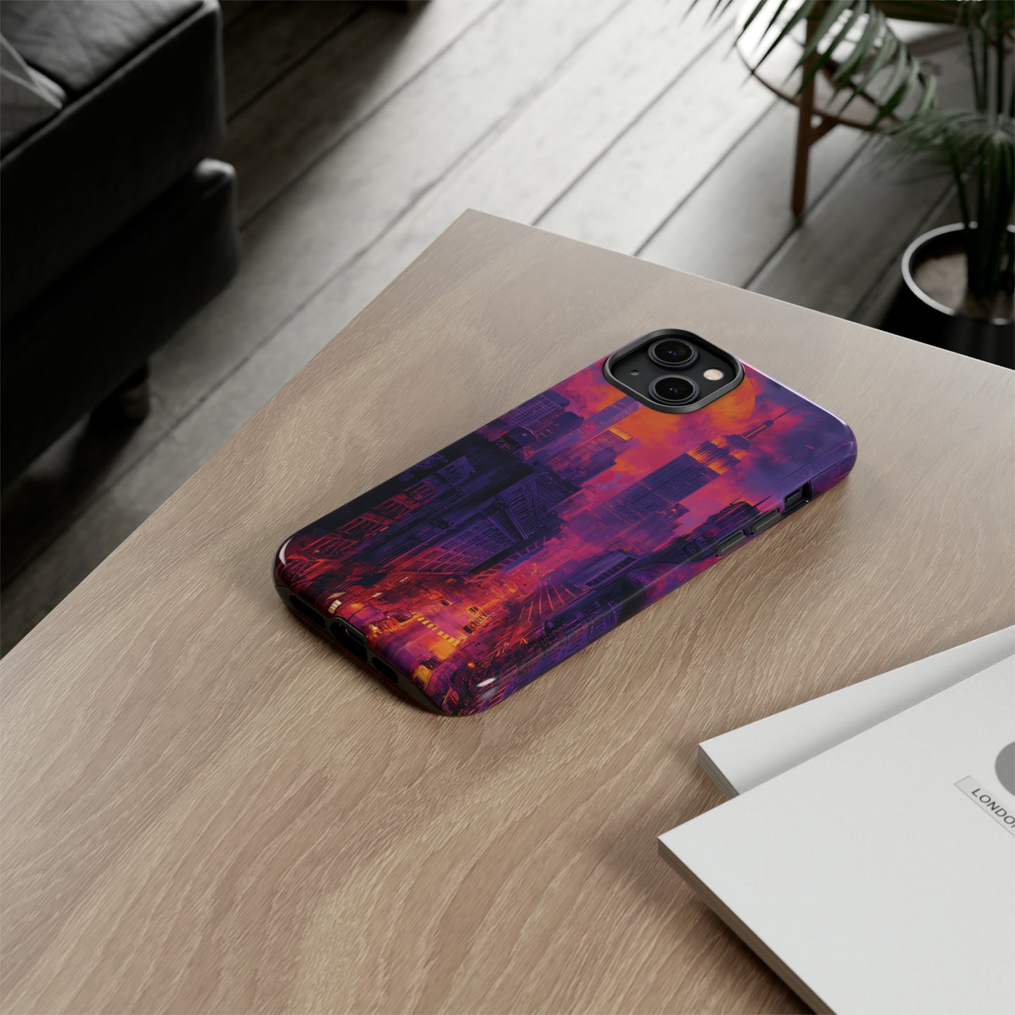 Tough Phone Case New York City Purple Haze