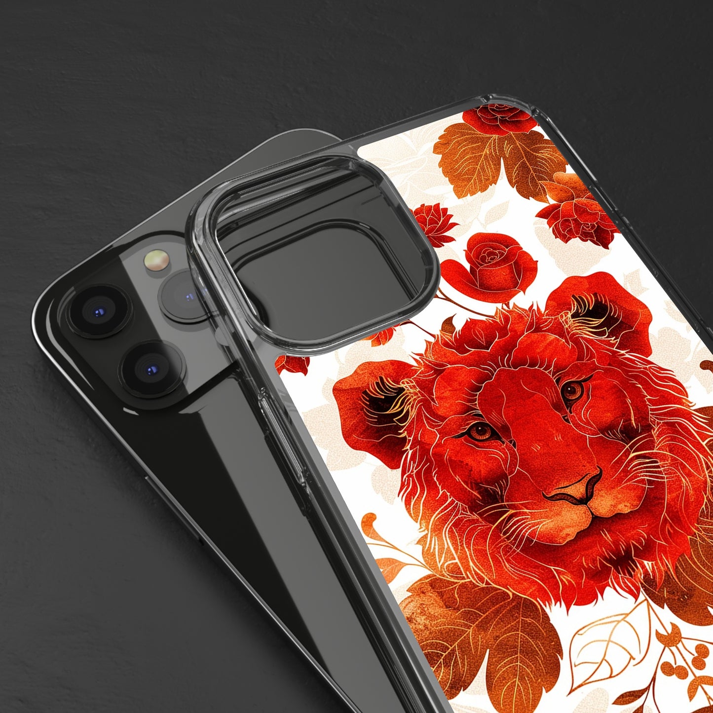 Clear Phone Cases Red Lion