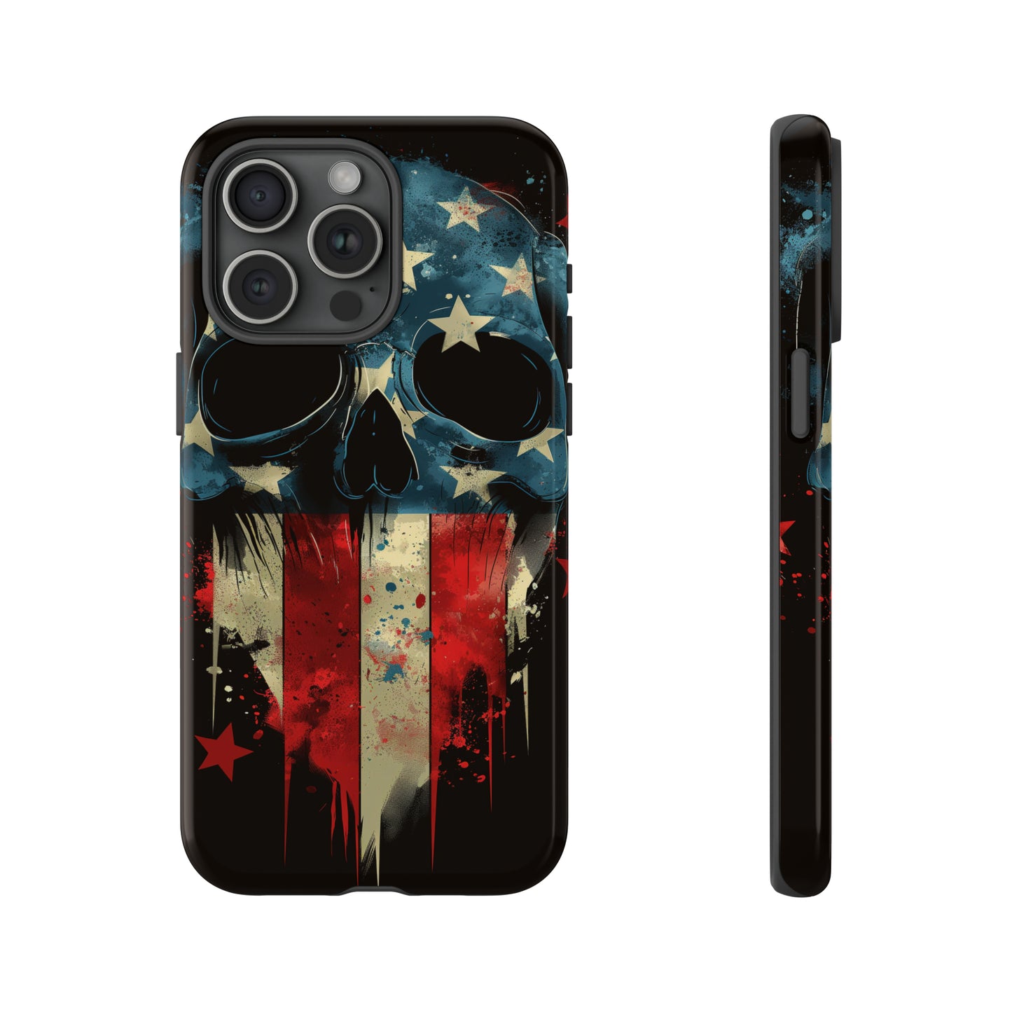 Tough Phone Cases Skull and Flag
