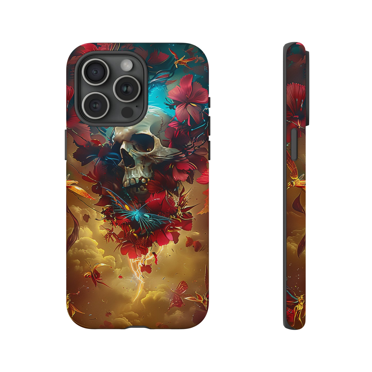 Tough Phone Cases Eternal Bloom Skull