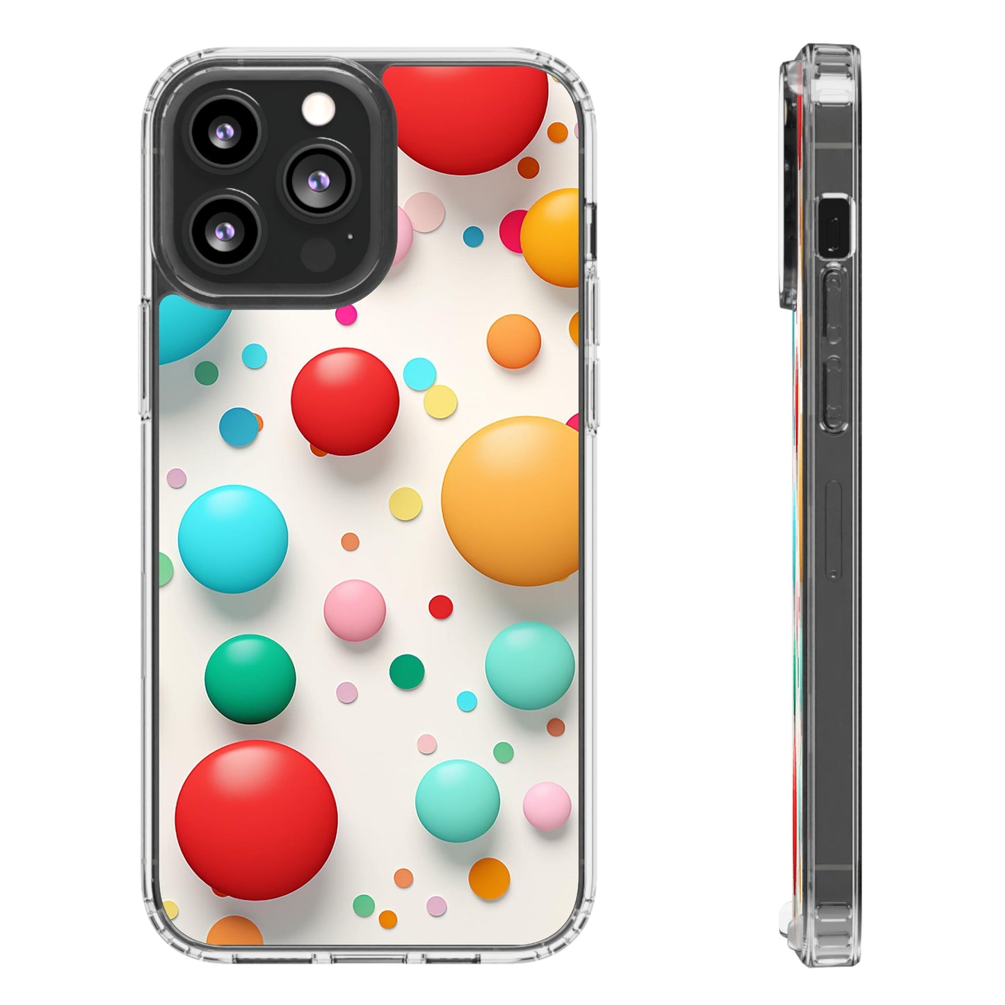 Clear Phone Cases Polkadot