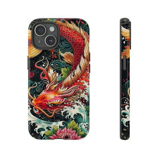 Tough Phone Case Japanese Koi Fish