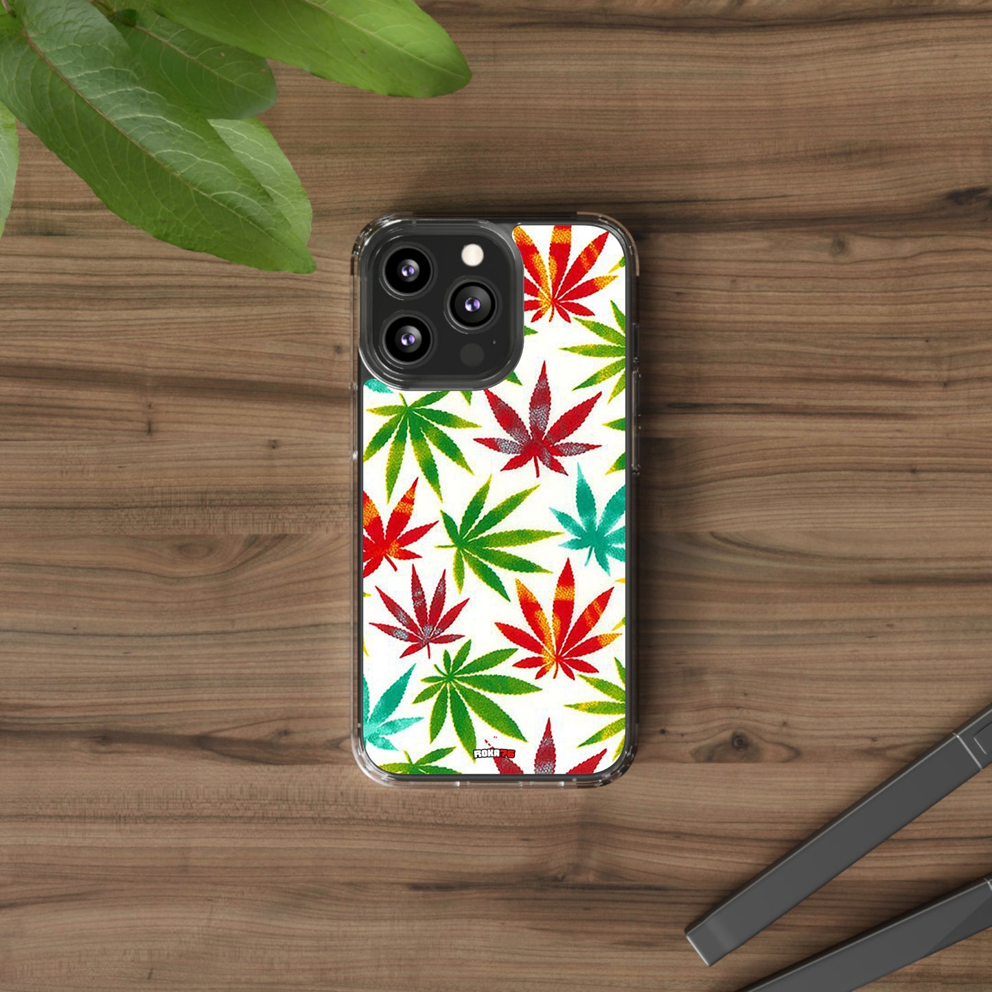 Clear Phone Cases Graphic Cannabis