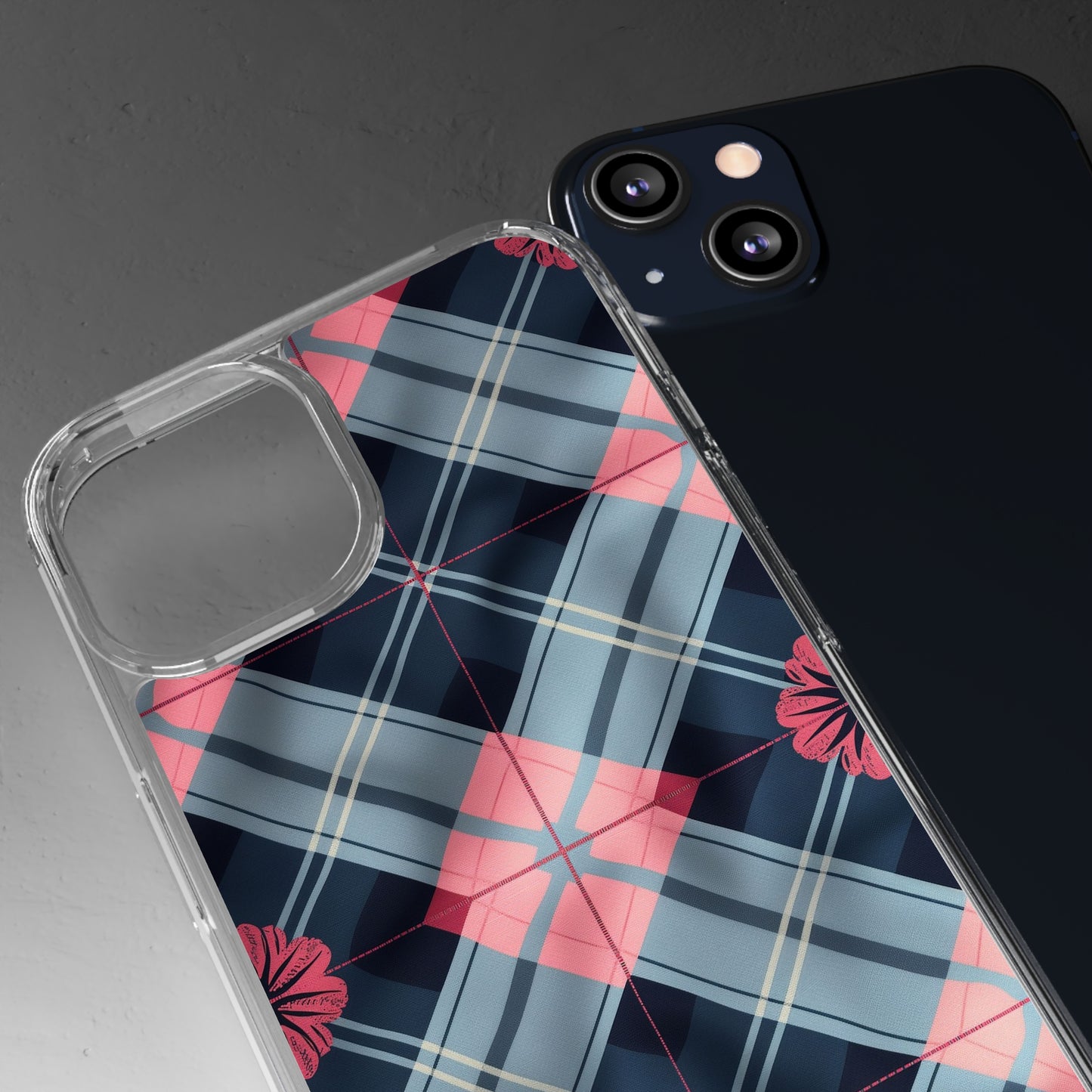 Clear Phone Cases Flowers Design