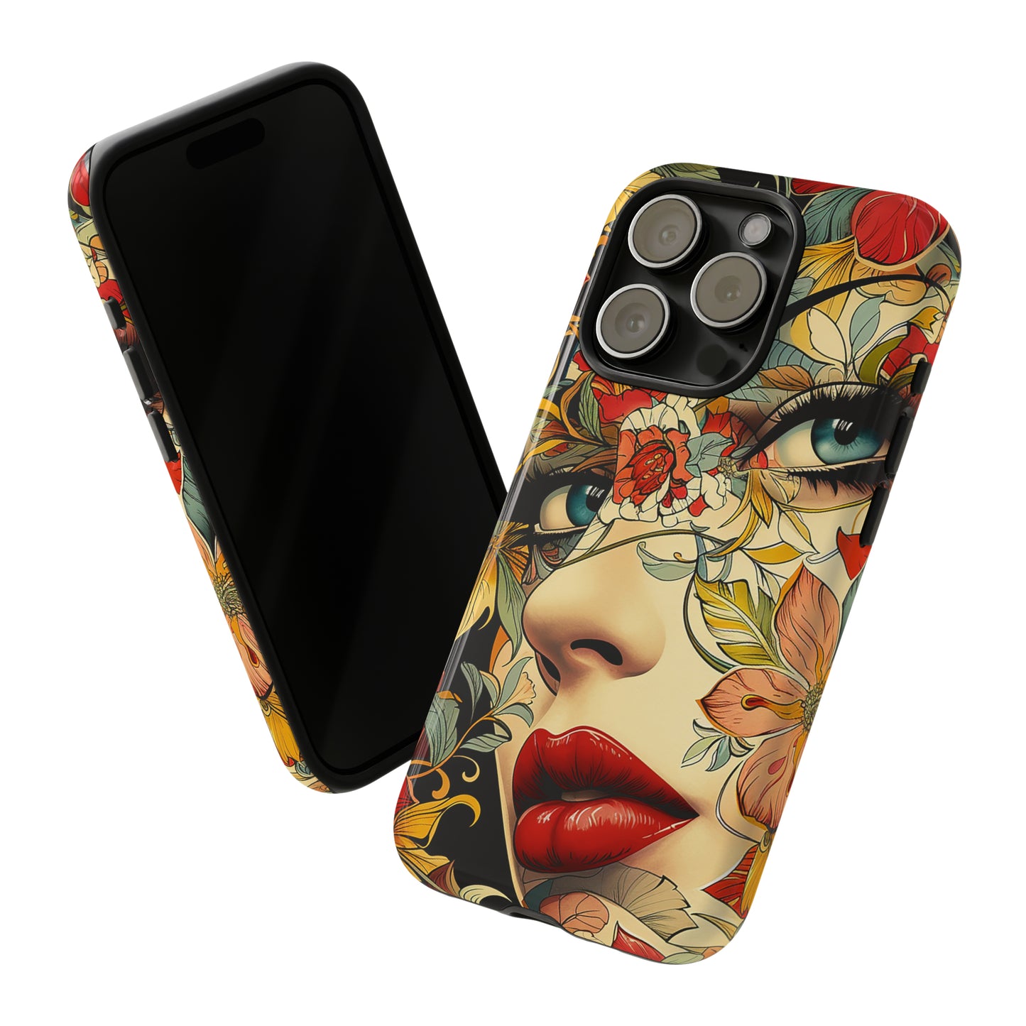 Tough Phone Case Lady Red