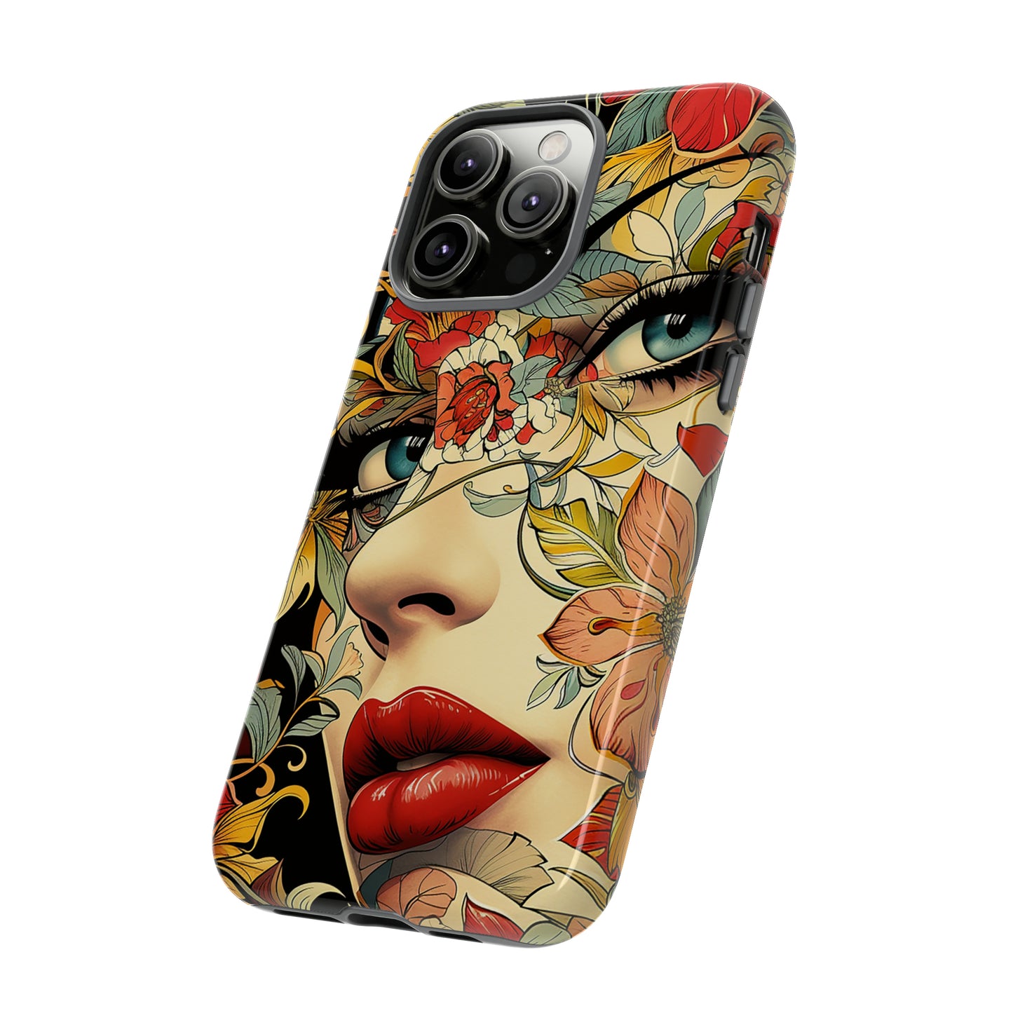 Tough Phone Case Lady Red