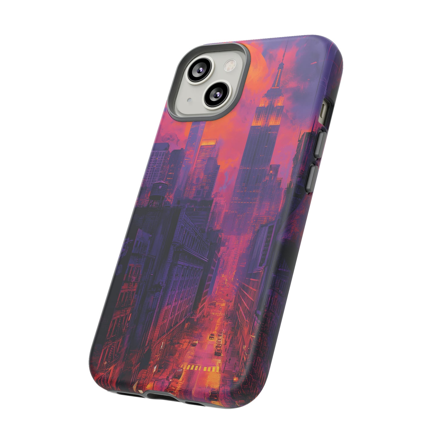 Tough Phone Case New York City Purple Haze