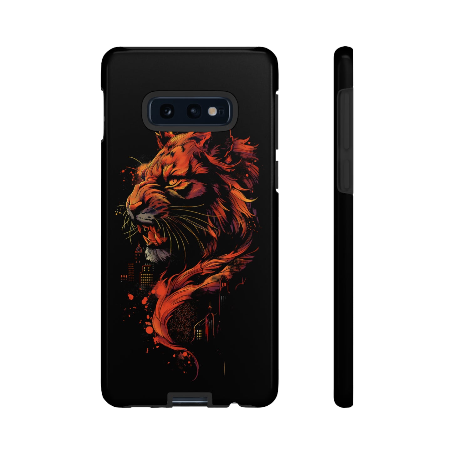 Tough Phone Case Tiger Orange and Black