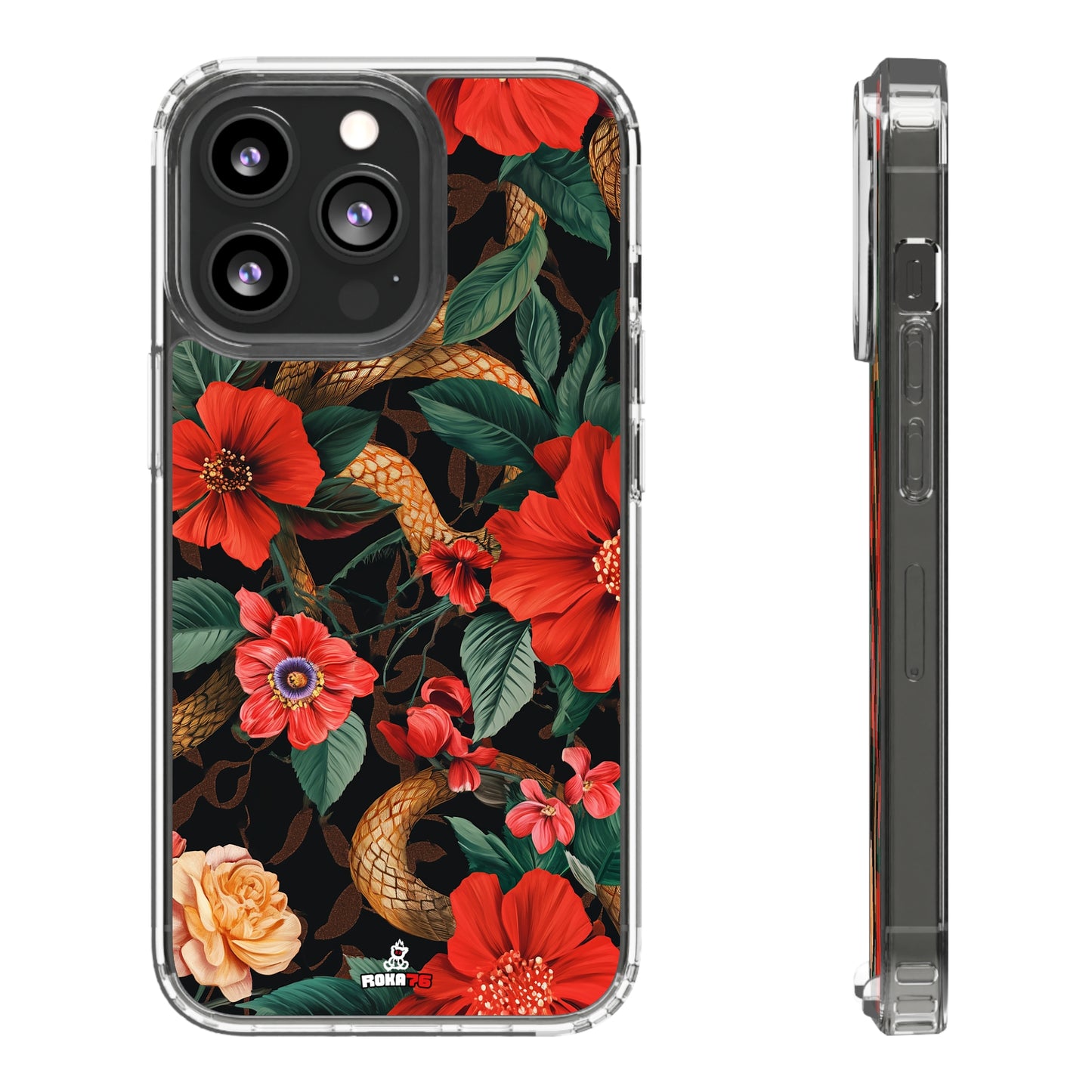 Clear Phone Cases Rose Garden