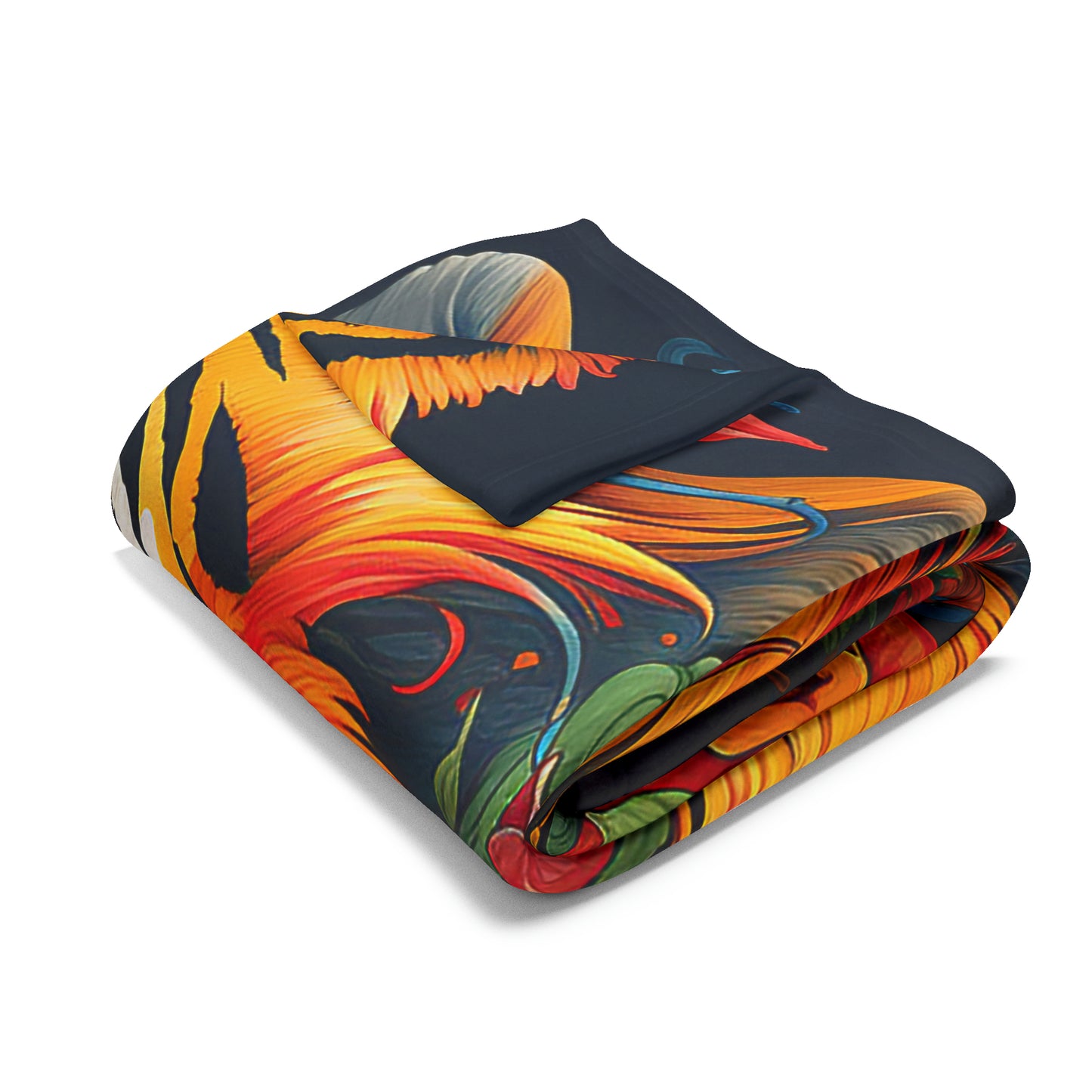 Arctic Fleece Blanket Graphic Graffiti Tiger