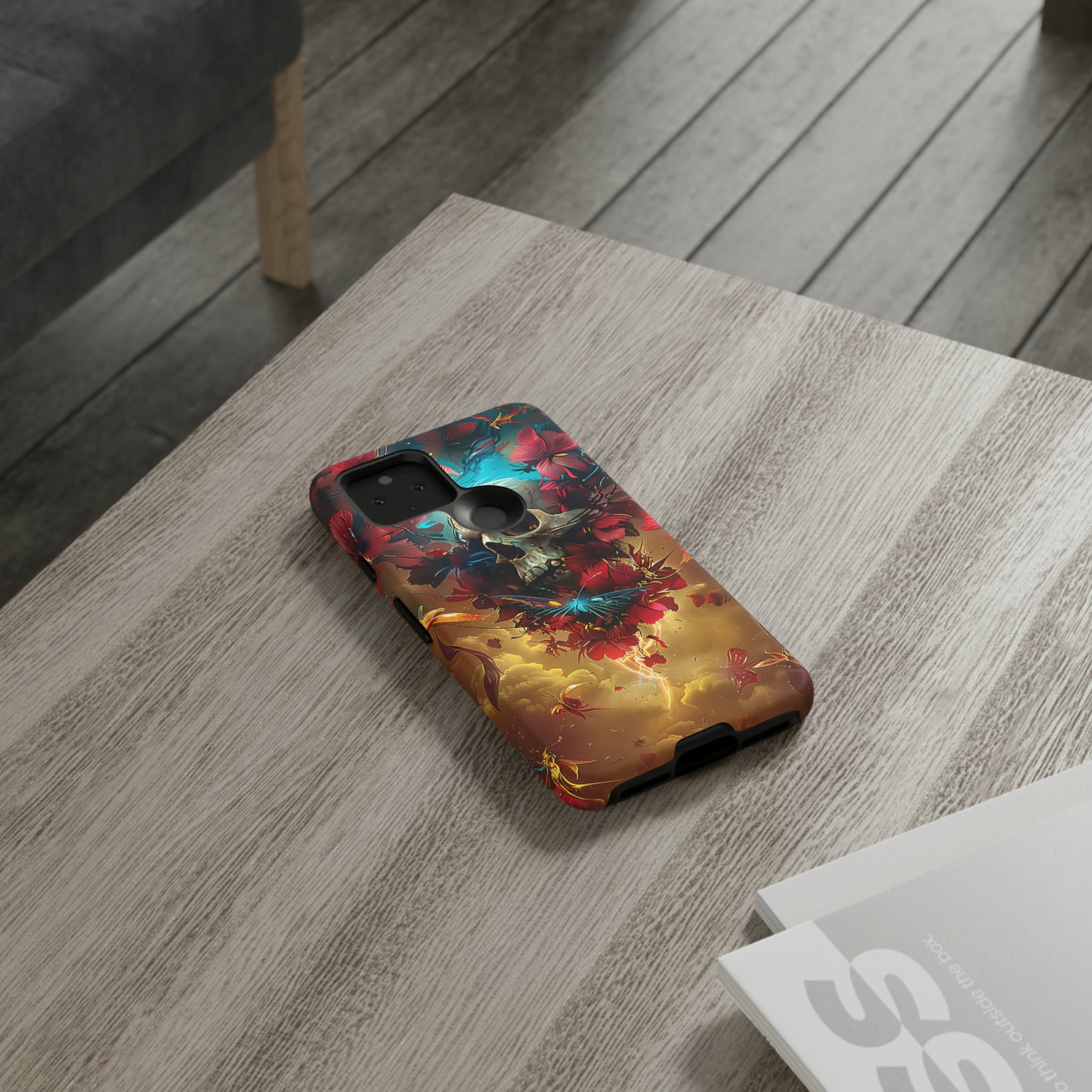 Tough Phone Cases Eternal Bloom Skull