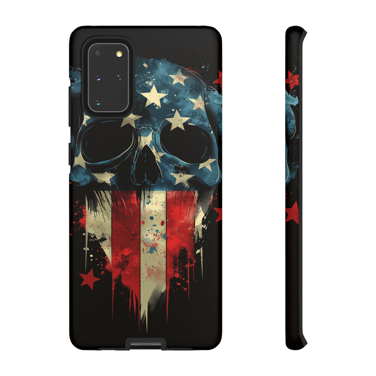 Tough Phone Cases Skull and Flag