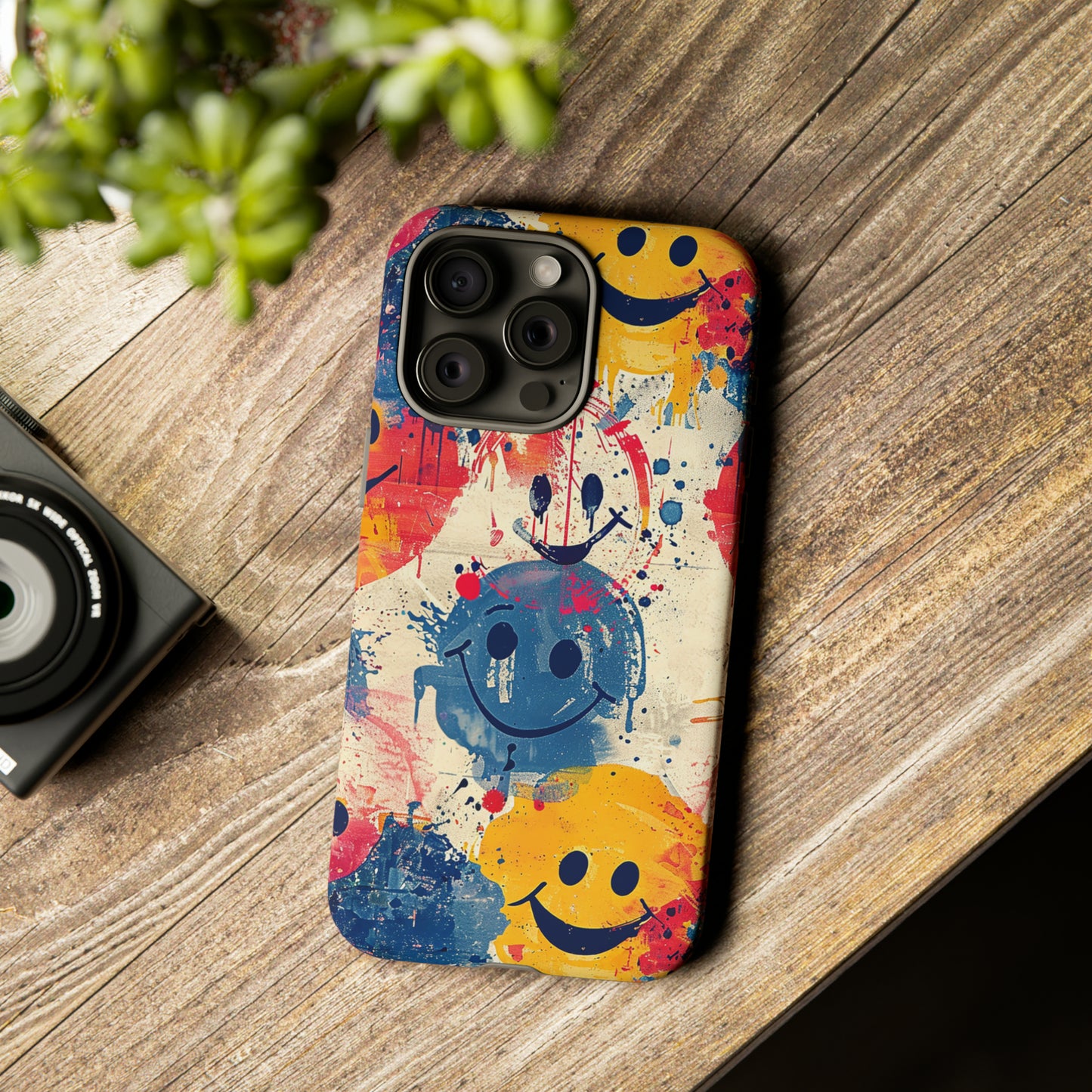 Tough Phone Case Happy Face